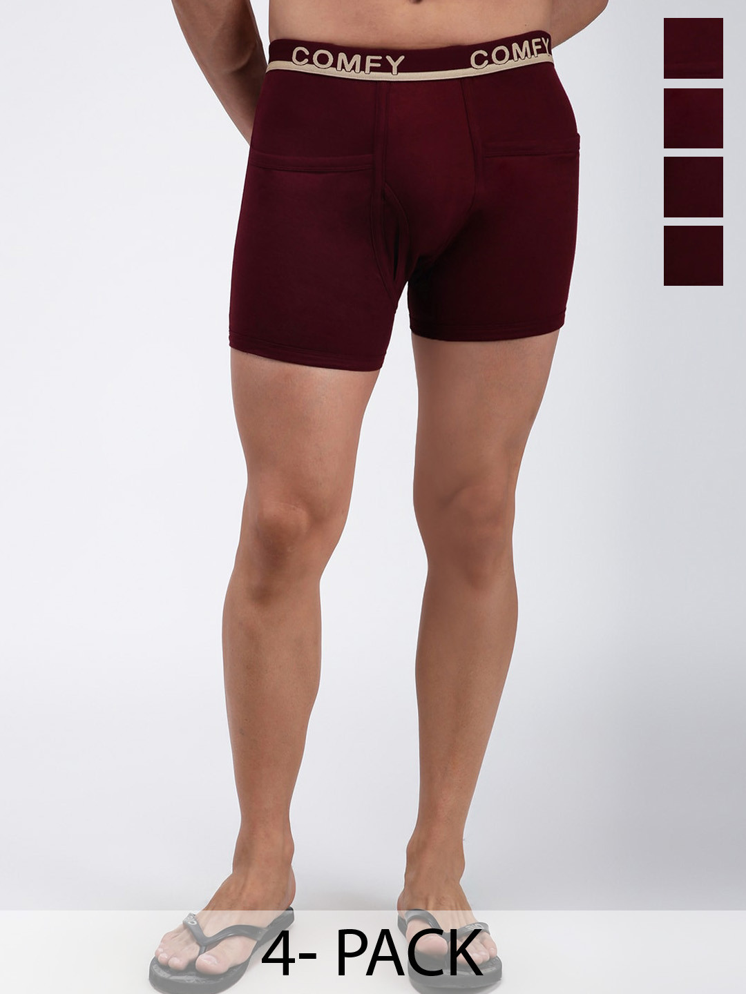 AMUL COMFY Pack Of 3 Pure Cotton Trunk AC-PCLTROE-MAR-XS-3PC