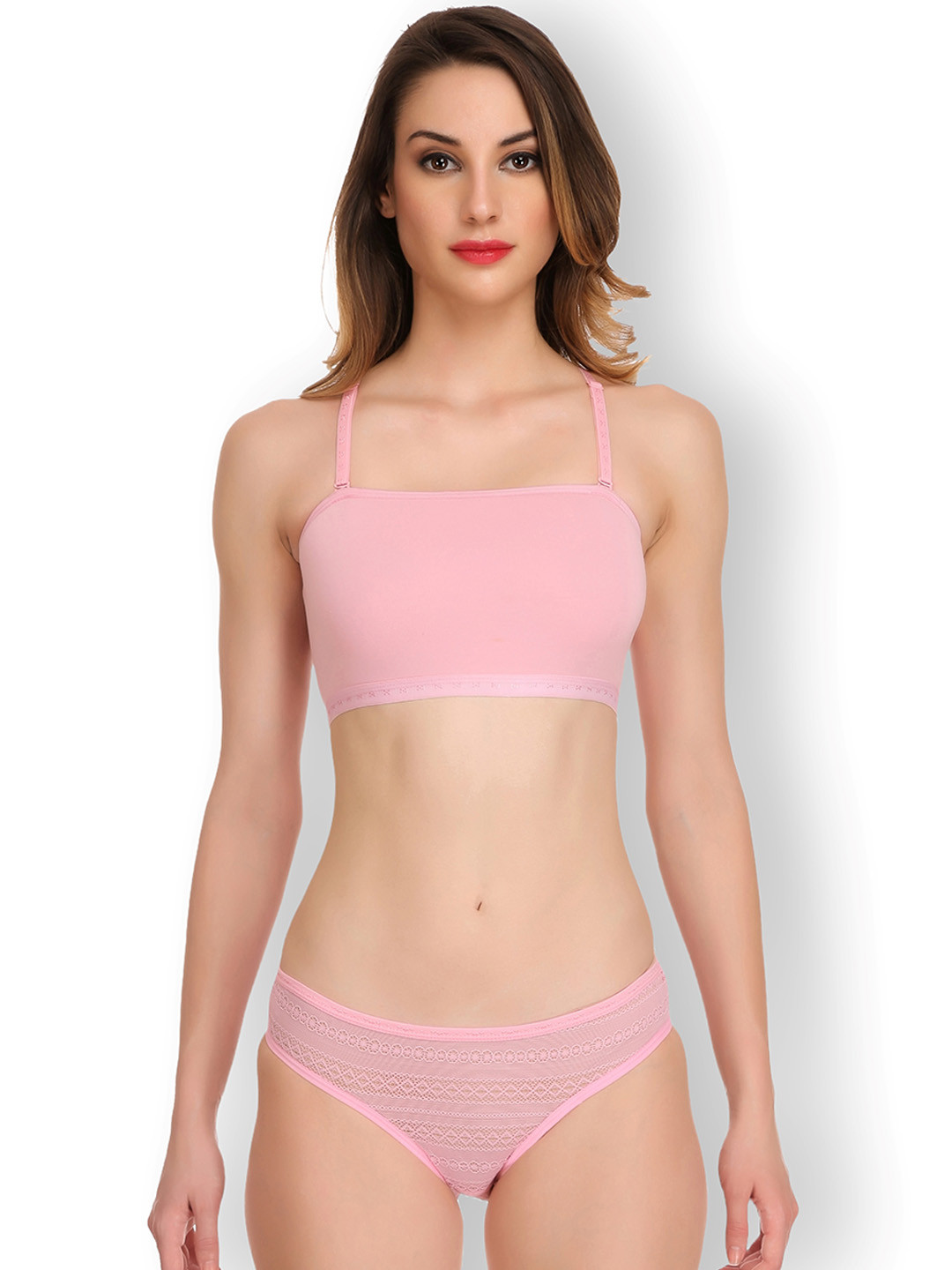 Selfcare Women Cotton Non Padded Bikini Panty Lingerie Set - SN2578