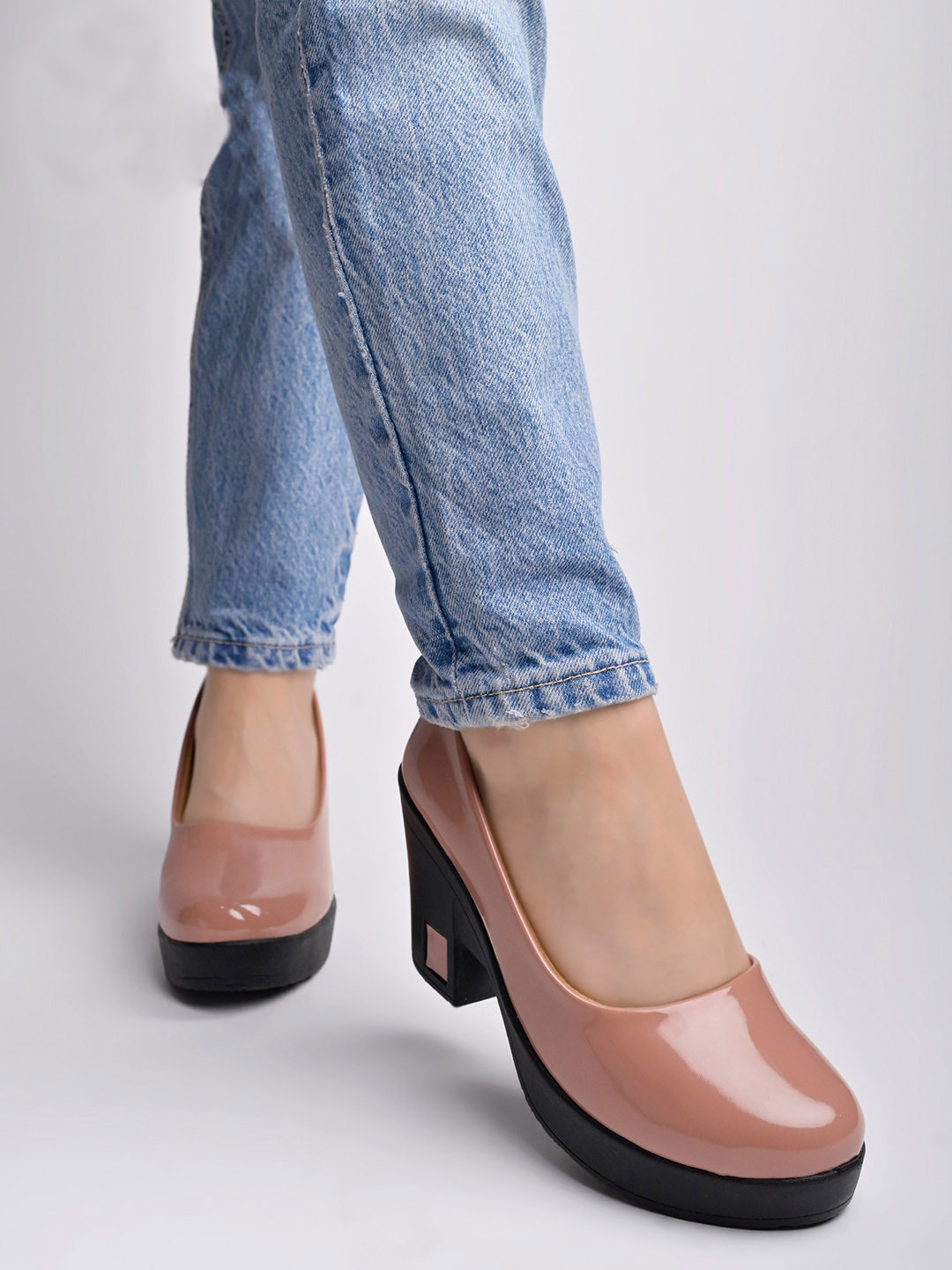 Shoetopia Girls Platform Heeled Pumps