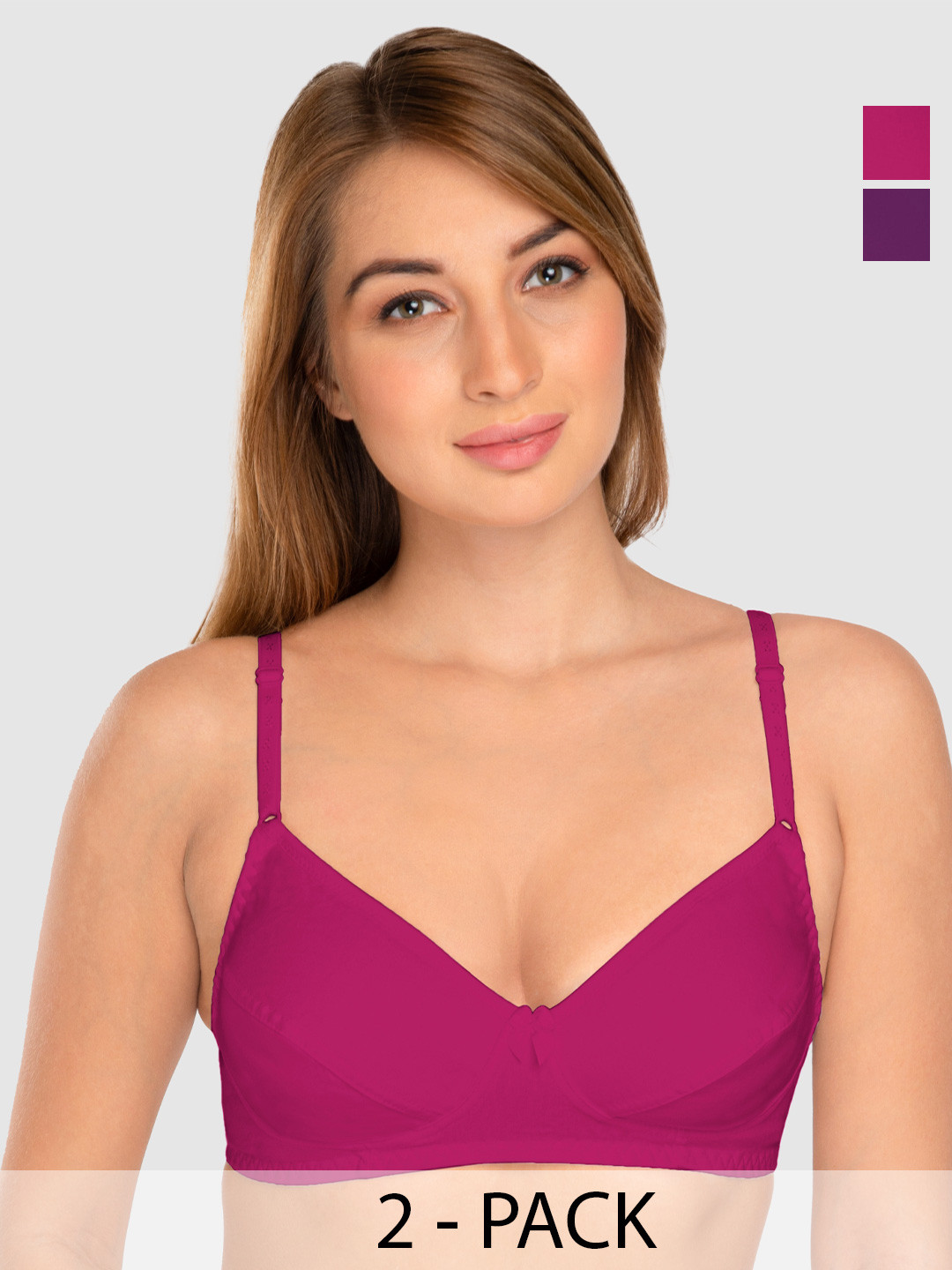 Daisy Dee Full Coverage Non-Wired Super Support Cotton T-shirt Bra- All Day Comfort