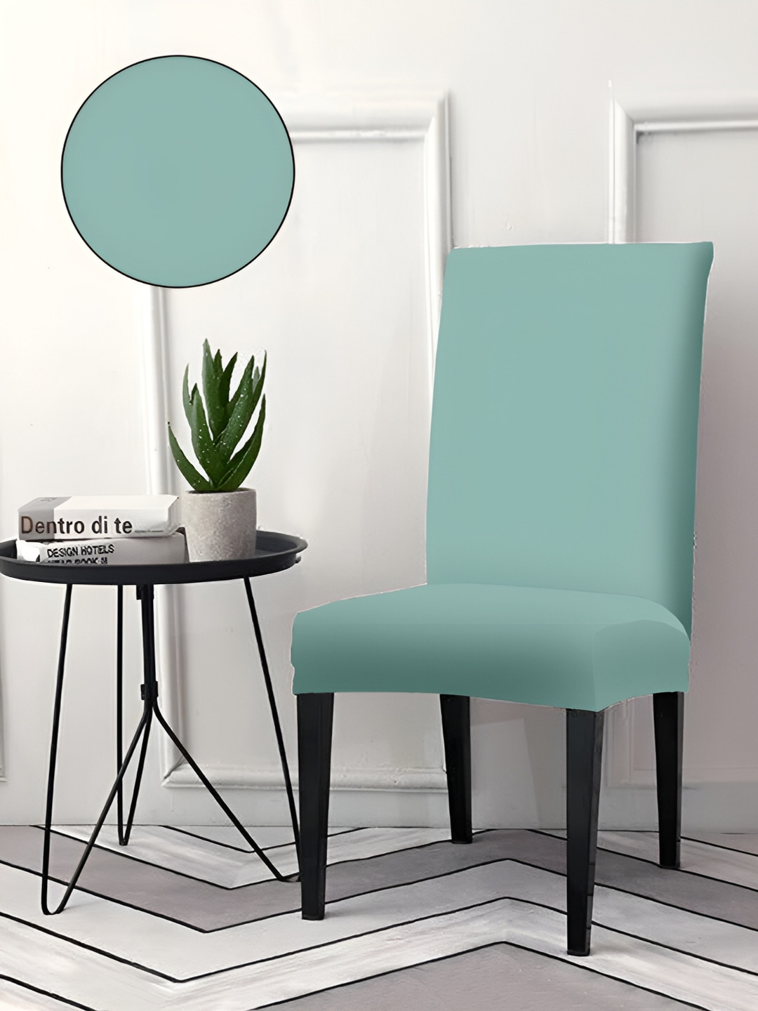 Aura Teal Green 6Pcs Chair Covers