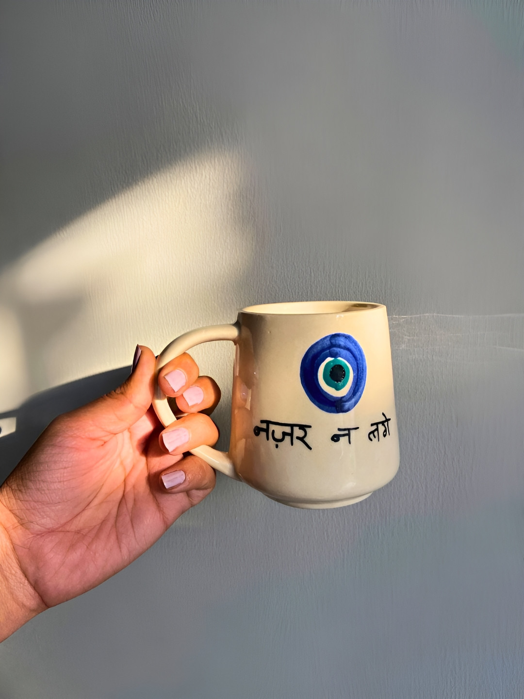 WEAVING HOMES Best Chacha White Typography Ceramic Microwave Safe Mug-250ml