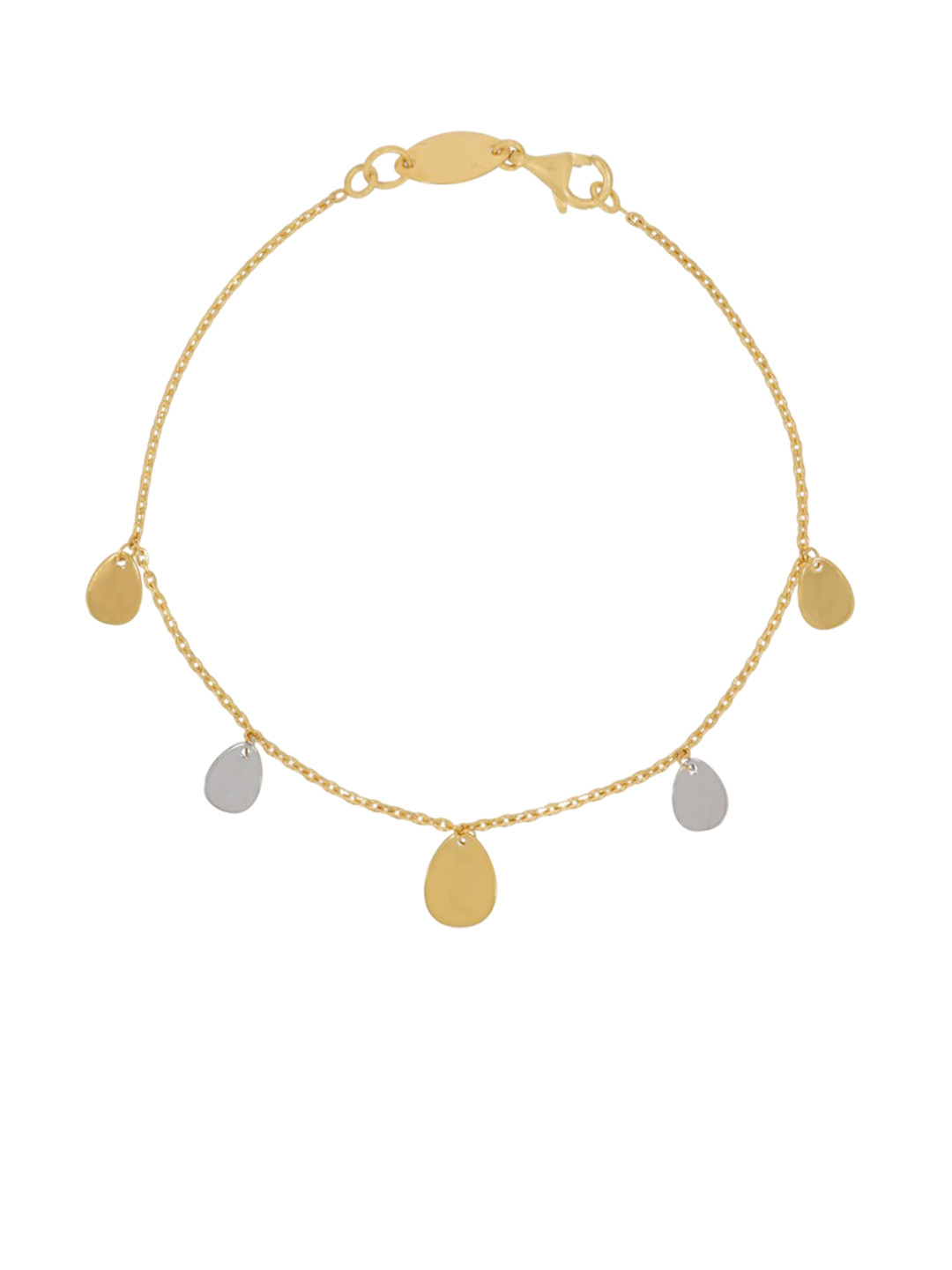 BHIMA 22K Gold Water Drop-Charm Bracelet