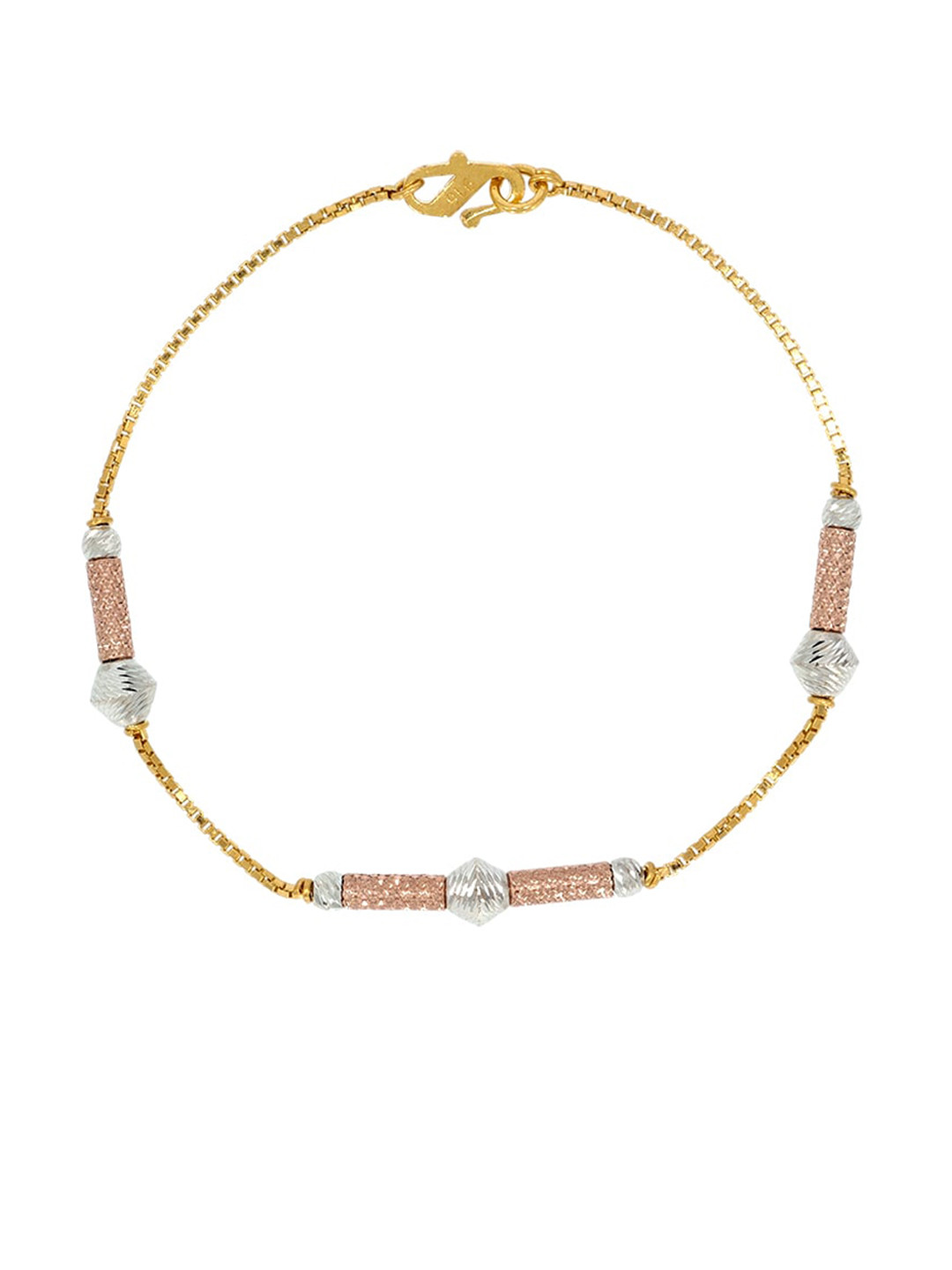 BHIMA 22KT Gold Water Round-Charm Bracelet 4.43g