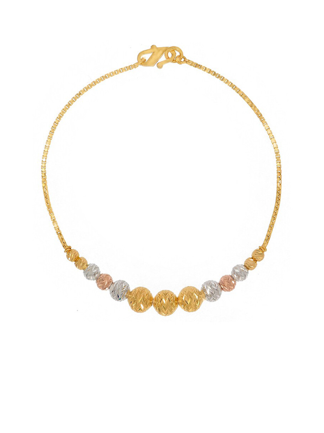 BHIMA 22K Gold Ball-Charm Bracelet