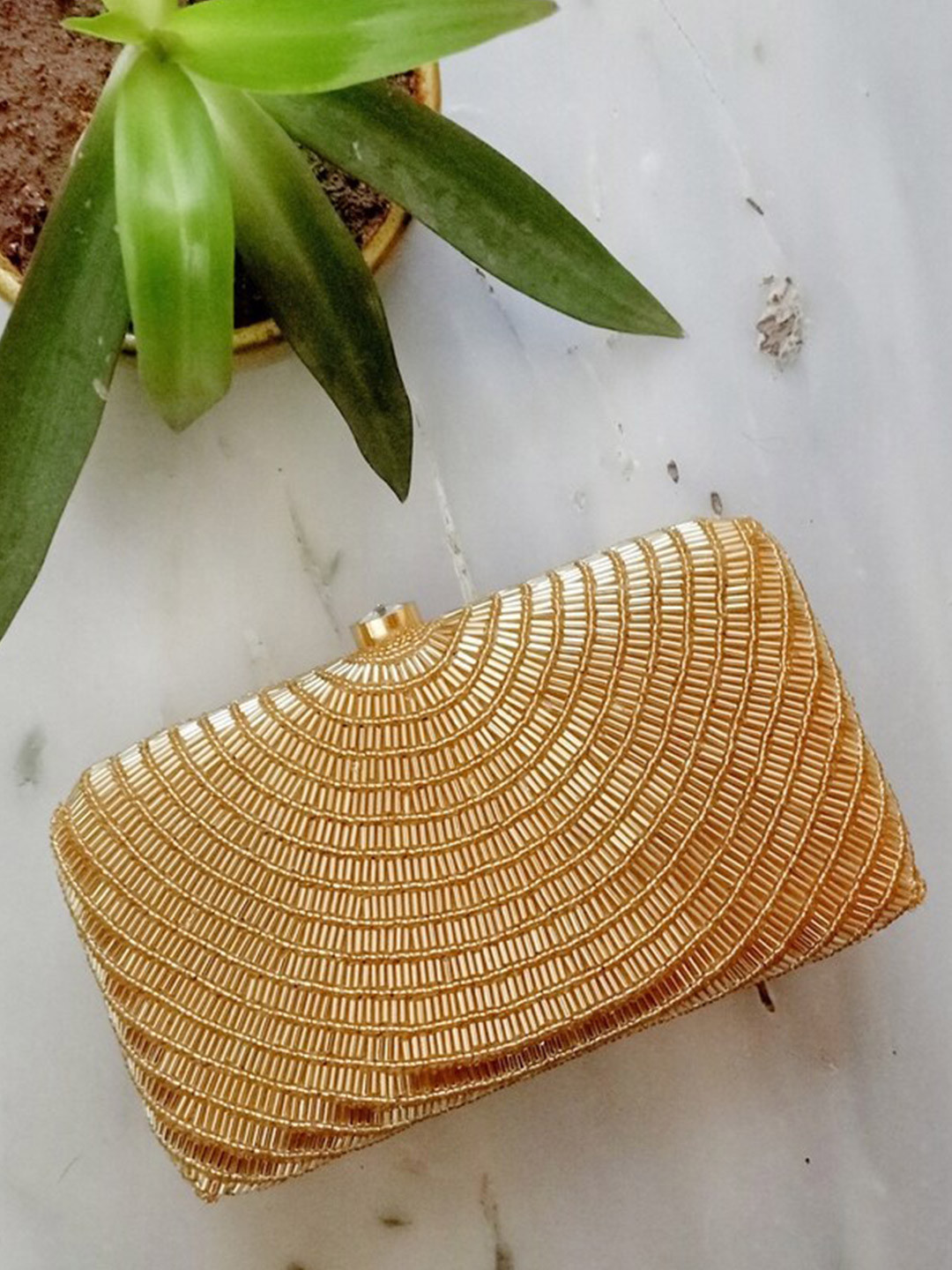 A Clutch Story Embroidered Box Clutch