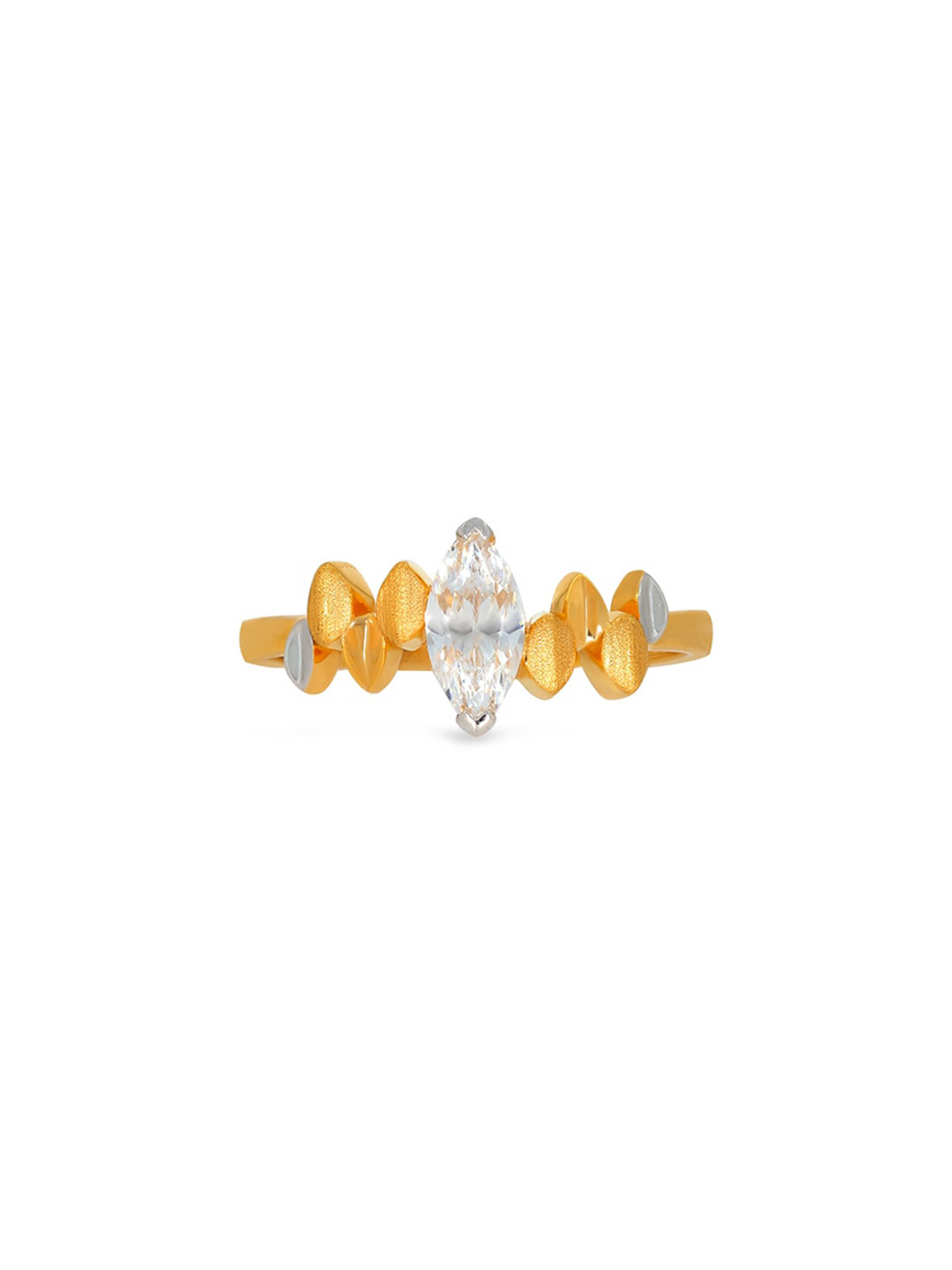 BHIMA BIS Hallmark 22K 916 Gold Stone-Studded Finger Ring