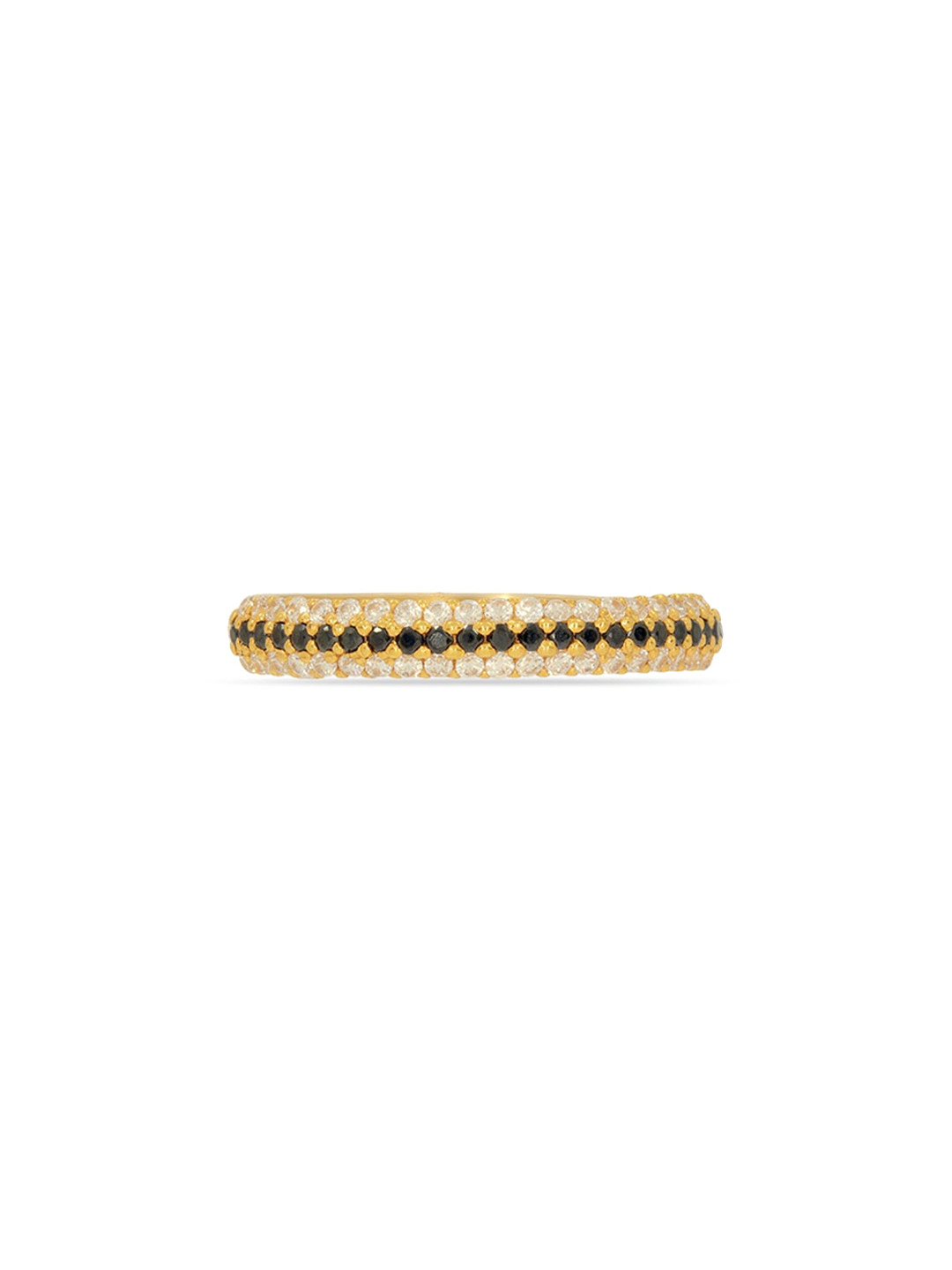BHIMA 22K BIS Hallmark (916) Yellow Gold Classic Black Stone Casual Ring
