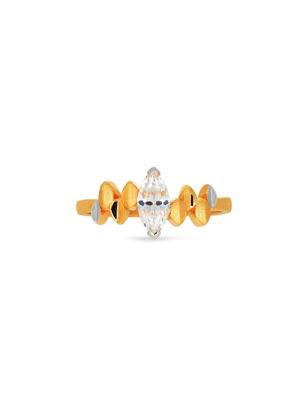 BHIMA 22K BIS Hallmark (916) Yellow Gold Dazzling Halo Casual Ring