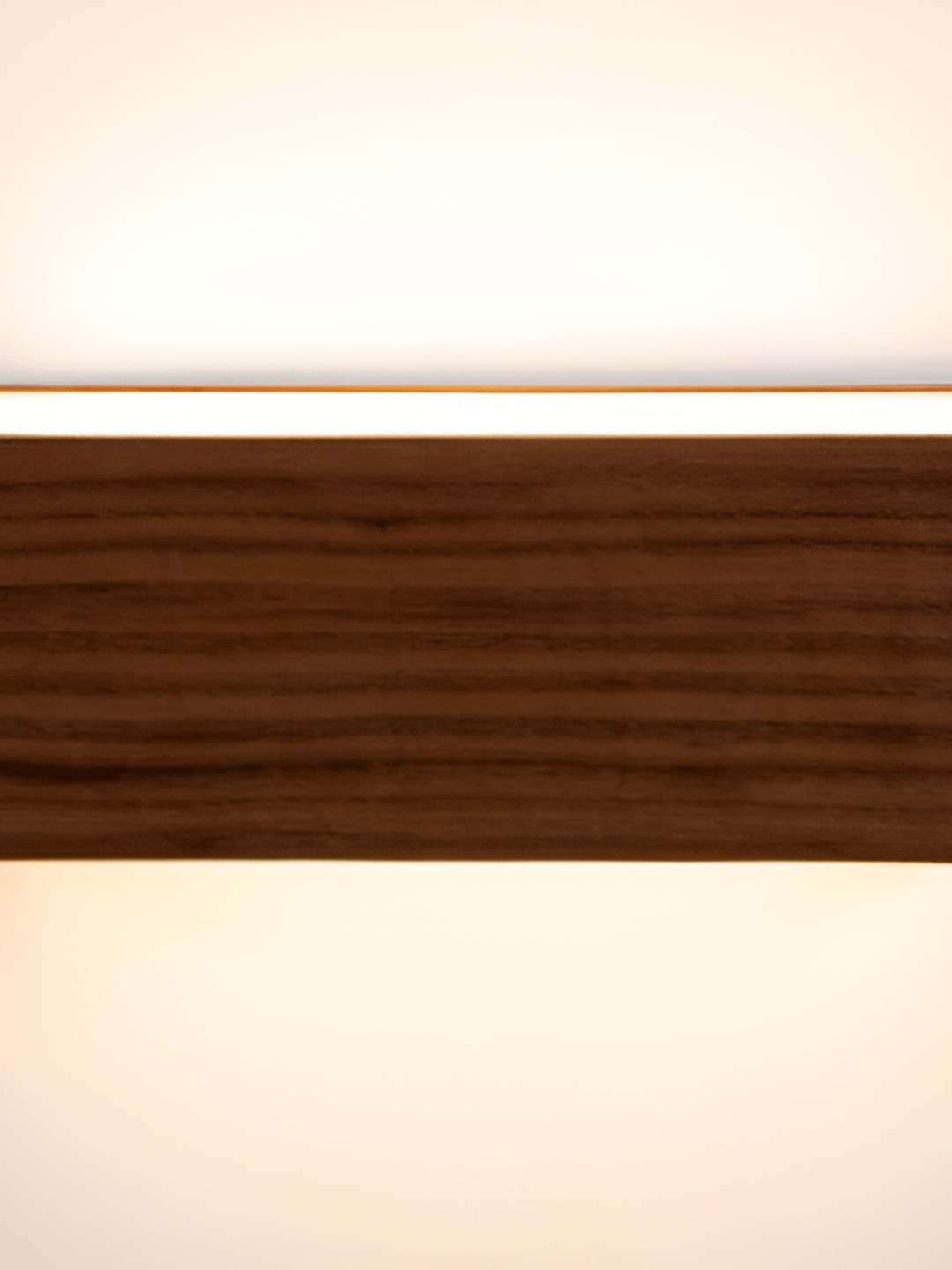 Artica Brown Textured Wooden Rectangle Shaped Wall Lamp
