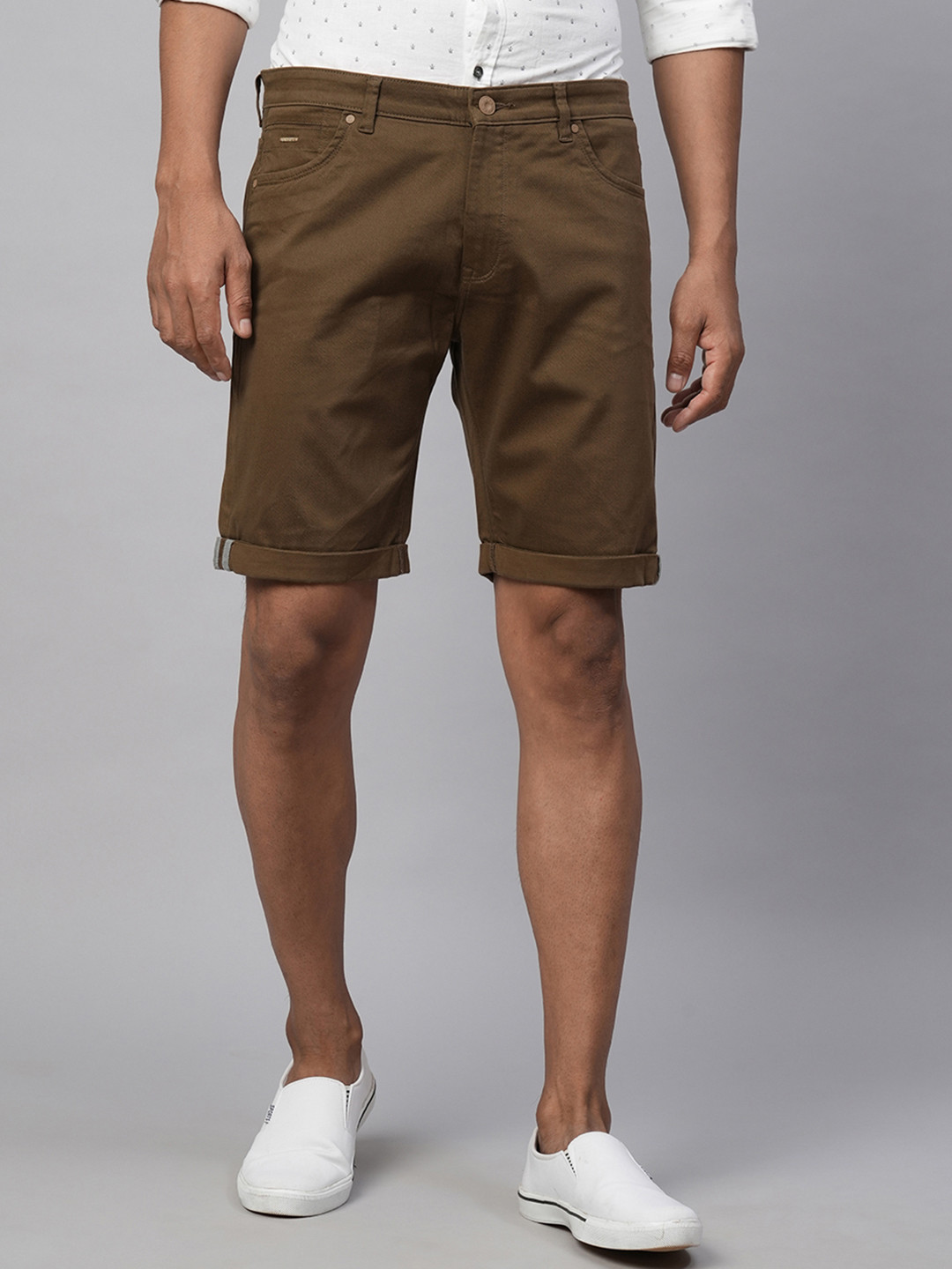 GENIPS Men Slim Fit Outdoor Chino Shorts