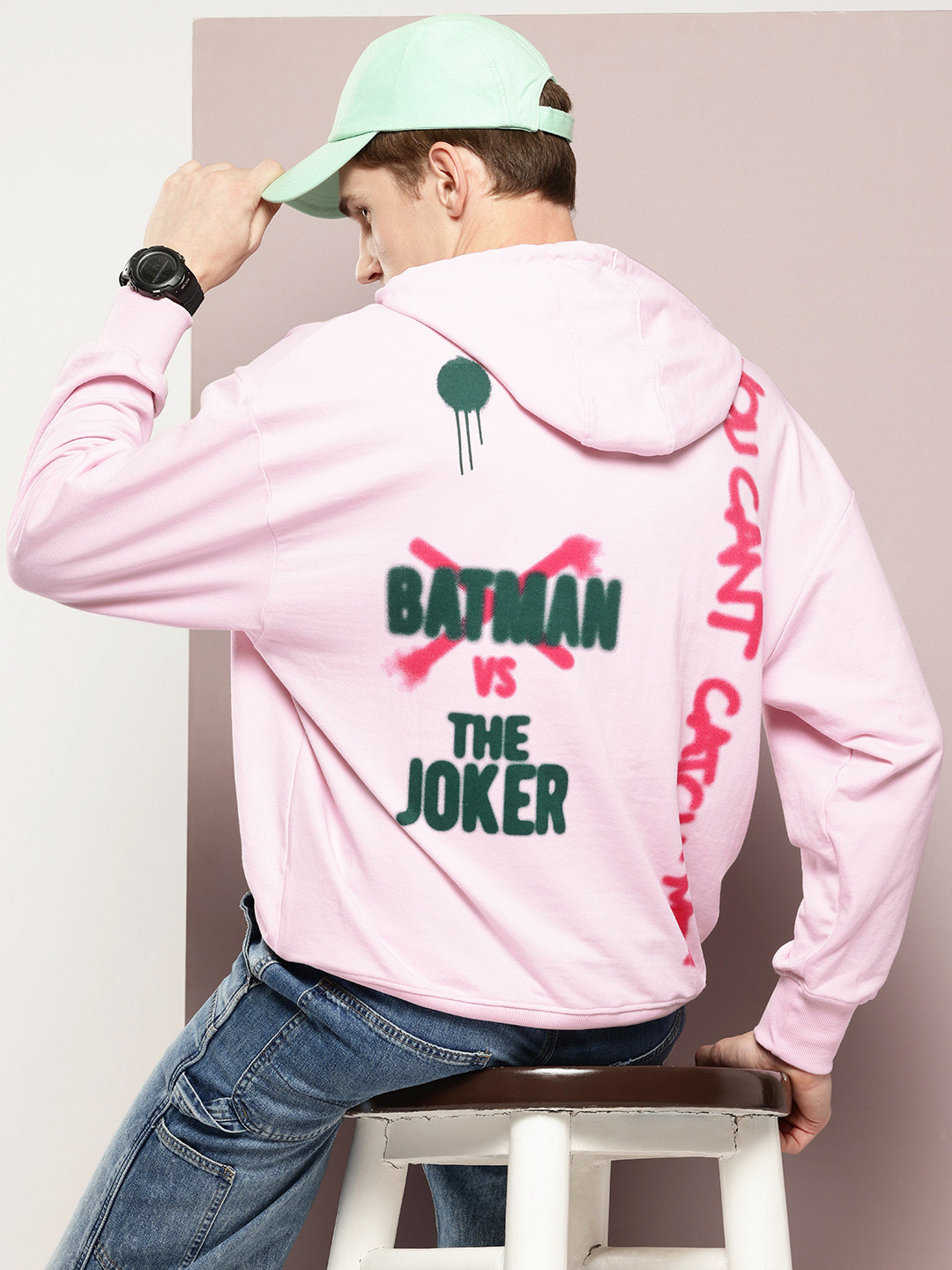 Kook N Keech Batman Print Hooded Sweatshirt