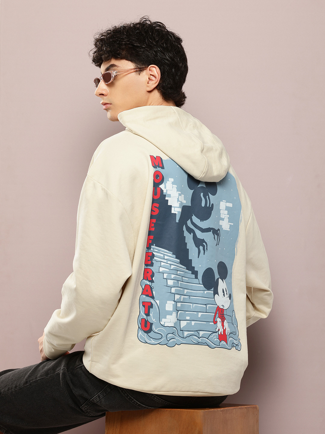 Kook N Keech Disney Mickey Mouse Printed Hooded Sweatshirt