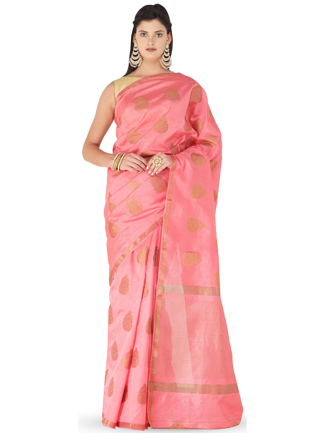 Exotic India Woven Design Art Silk Saree