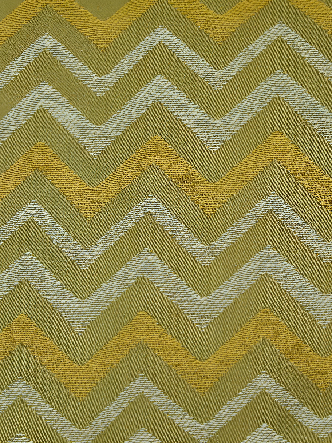 Fabindia Green & Grey Geometric Cotton Square Cushion Cover