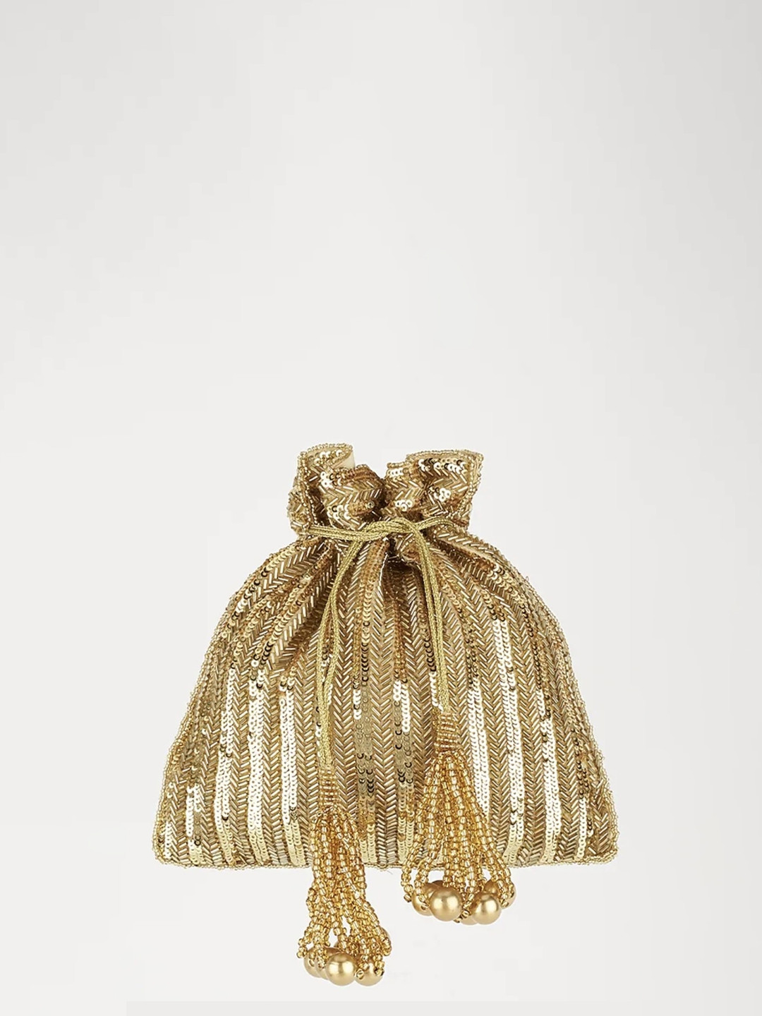 A Clutch Story Printed Structured Sling Bag with Tasselled