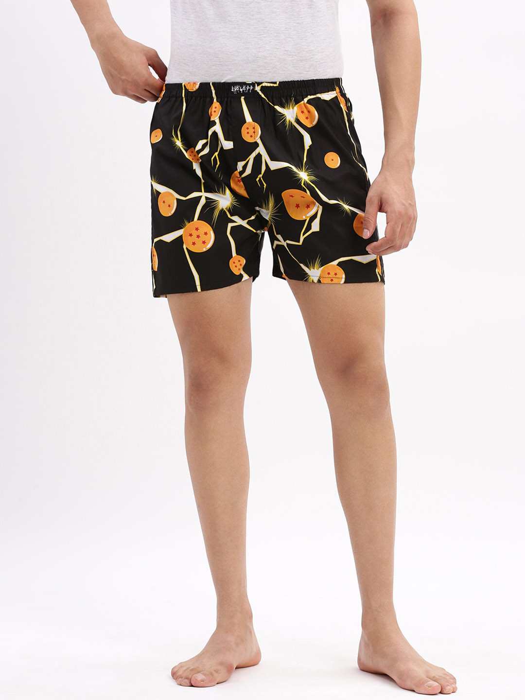 SHOWOFF Printed Mid Rise Boxers AM-149-7_Black