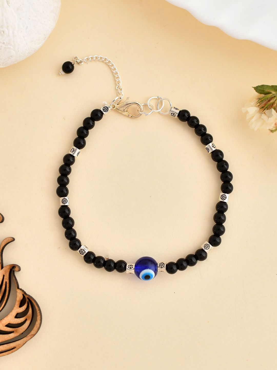 Silvermerc Designs Emerald Silver Plated Link Bracelet