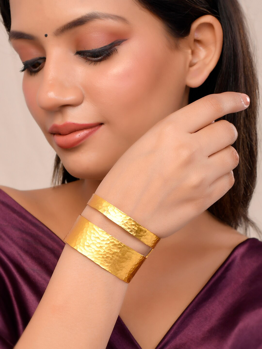 Silvermerc Designs Gold Plated Cuff Bracelet