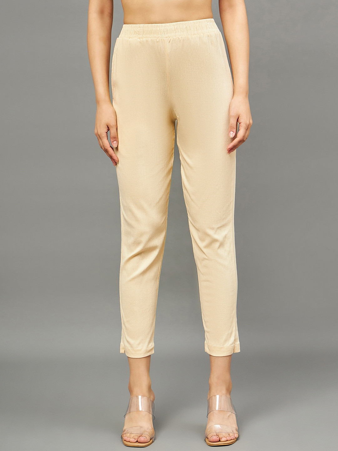 THE PAJAMA FACTORY Skin Colour Straight Pant
