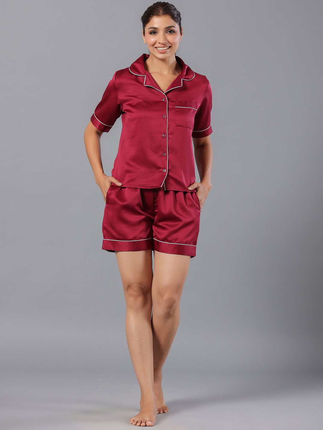 ETC ETC Lapel Collar Night suit