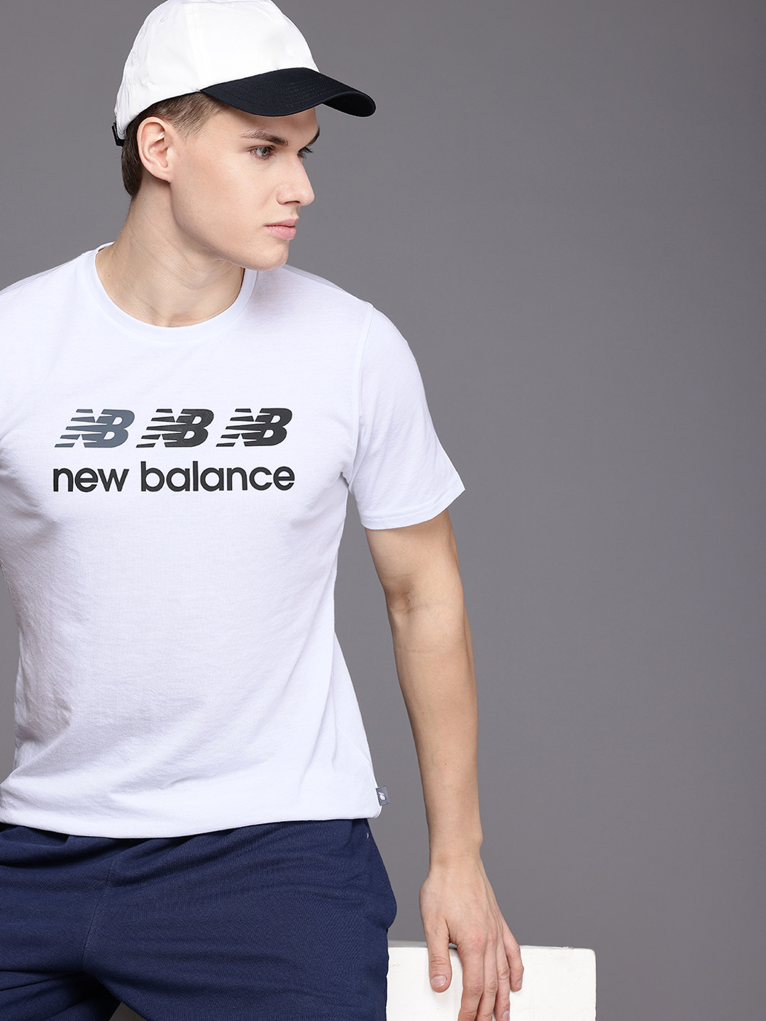 New Balance Brand Logo Printed Sports T-shirt