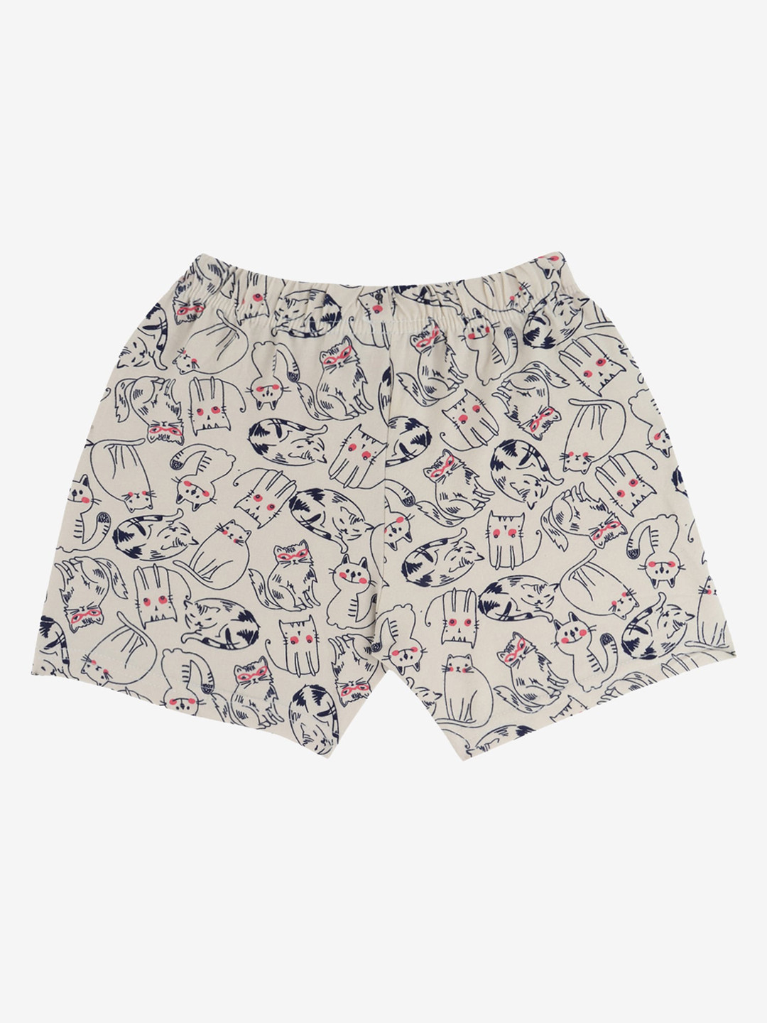 Bodycare Kids Girls Conversational Printed Mid-Rise Regular Fit Cotton Casual Shorts