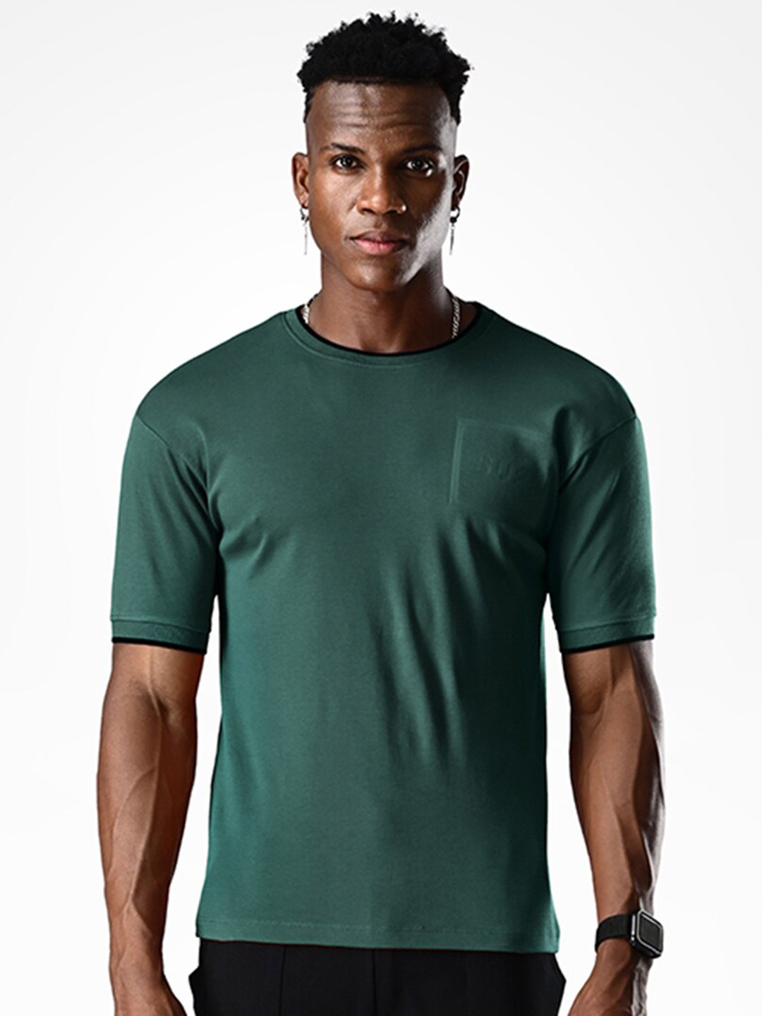Supa Round Neck Short Sleeves Cotton Pocket T-shirt