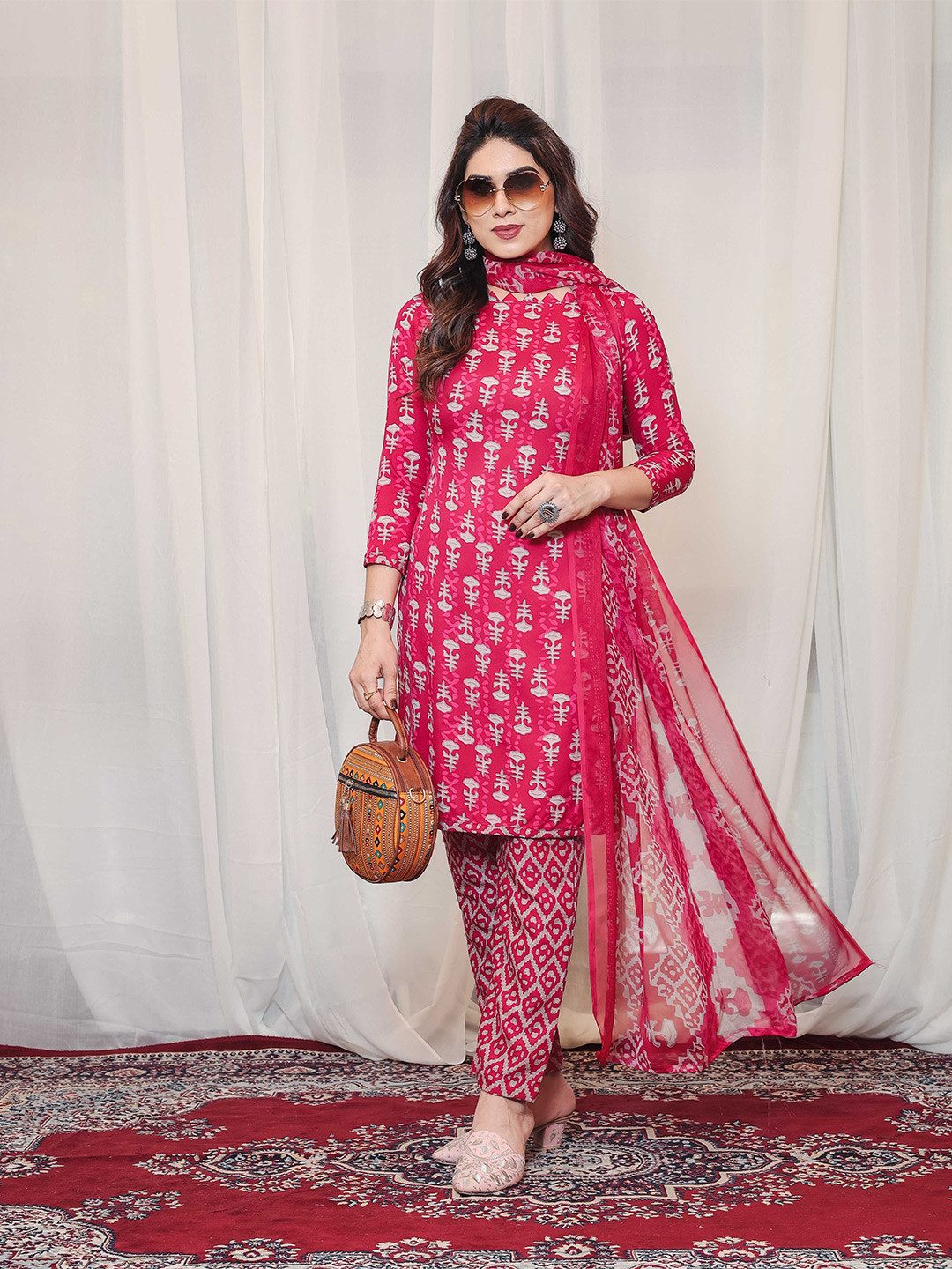 ANAND SAREES Printed Unstitched Dress Material