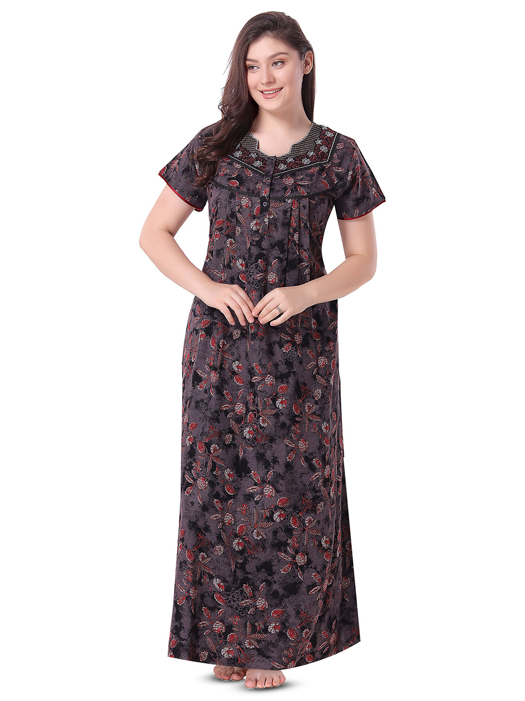 Soulemo Printed Maxi Nightdress