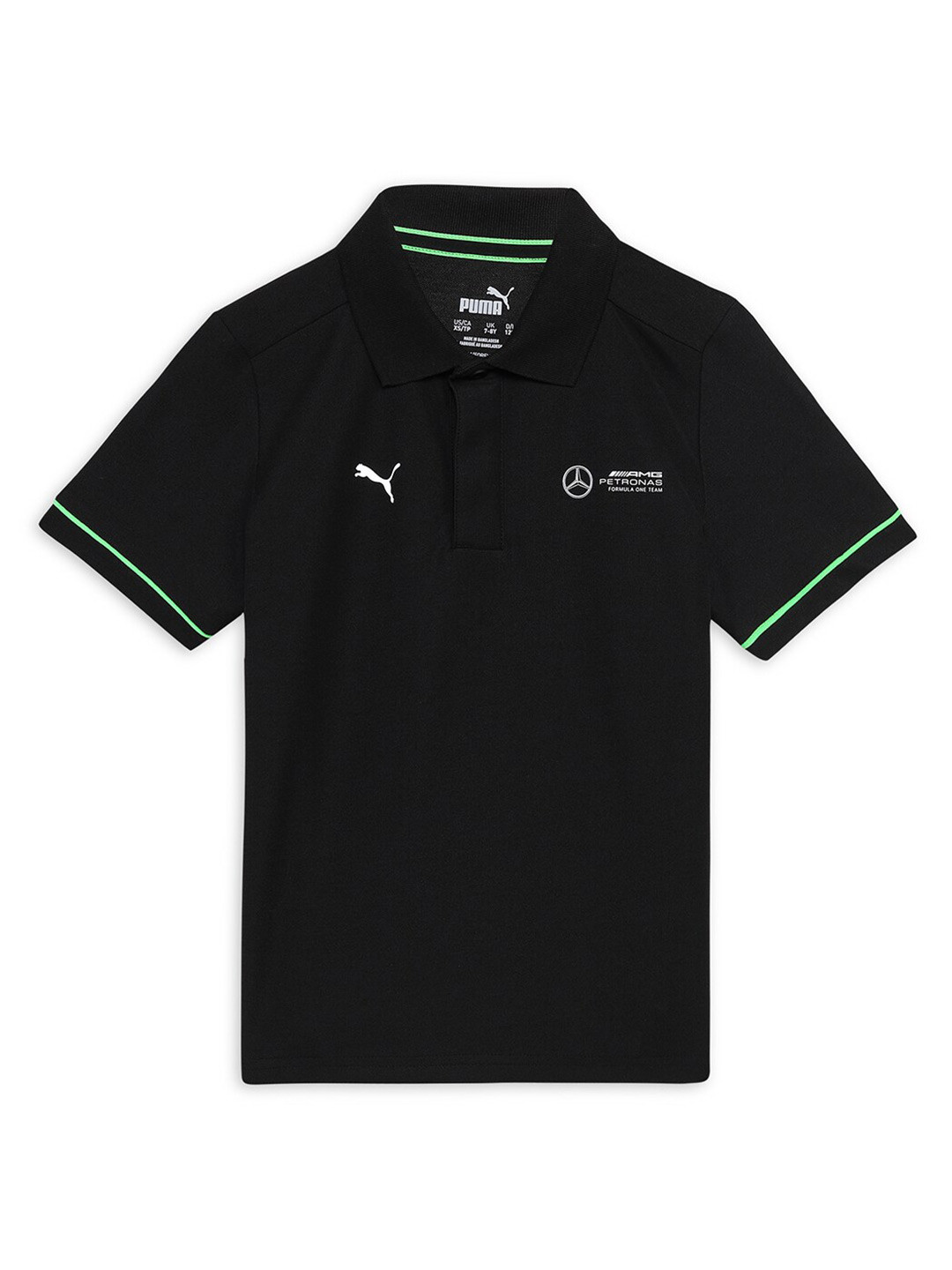 PUMA Motorsport Mercedes-AMG PETRONAS F1 Kids Unisex Polo Collar T-shirt