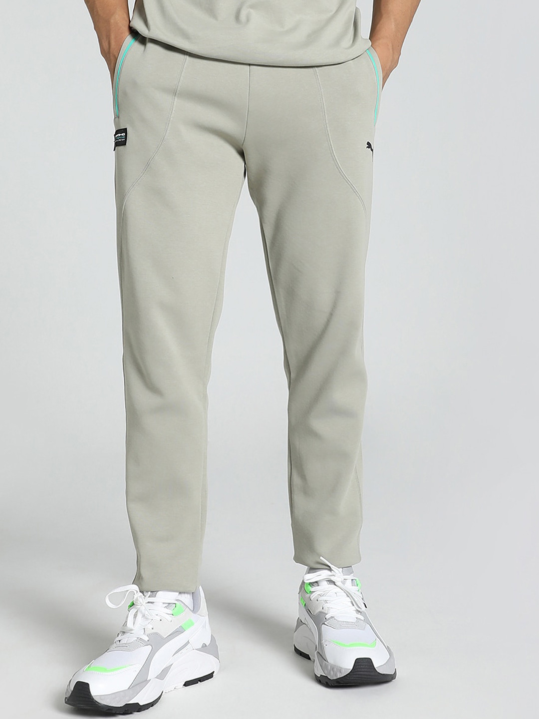 PUMA Motorsport Men AMG Petronas F1 Slim Fit Track Pants