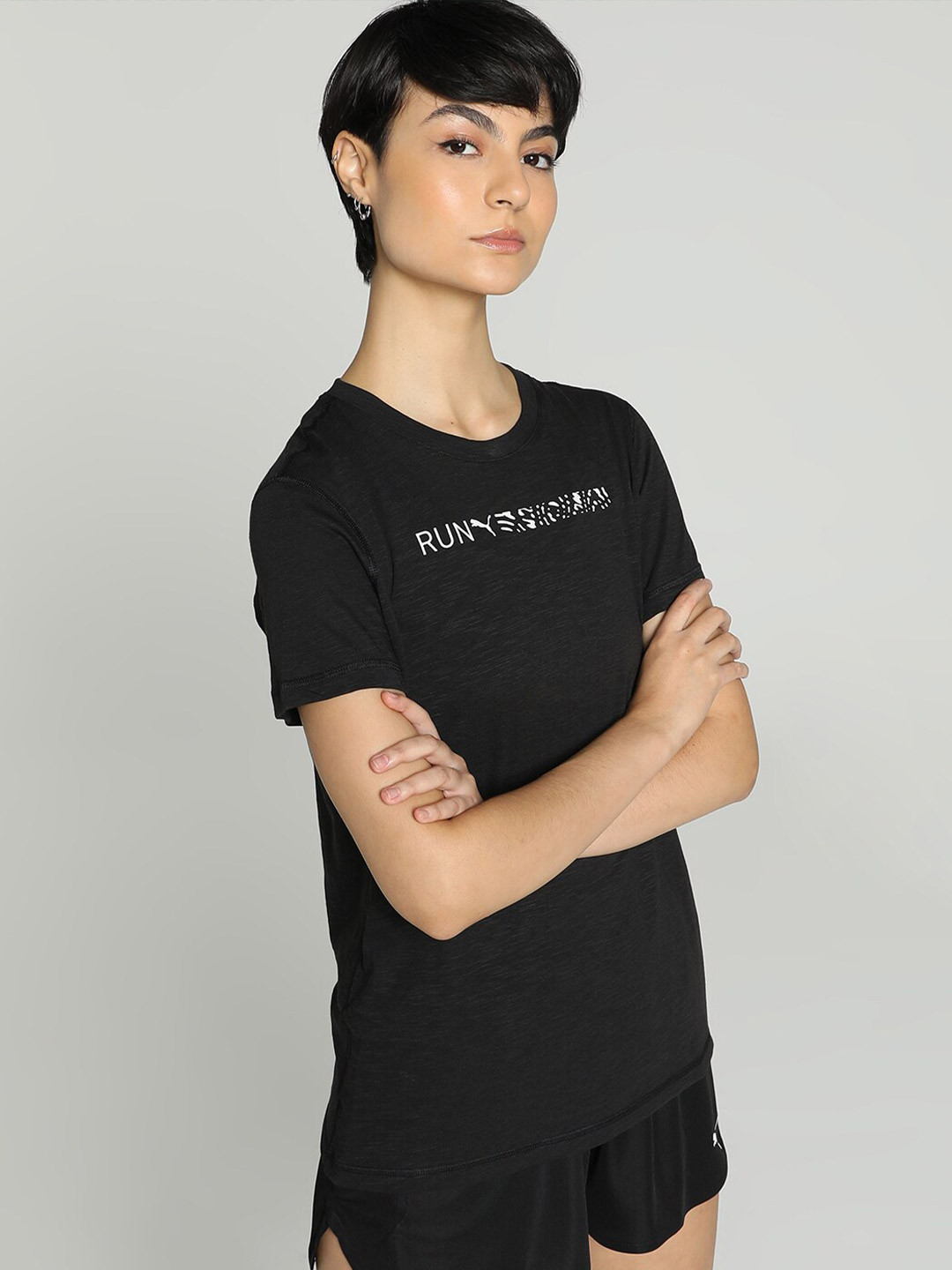 Puma RUN Womens Round Neck Training T-Shirt