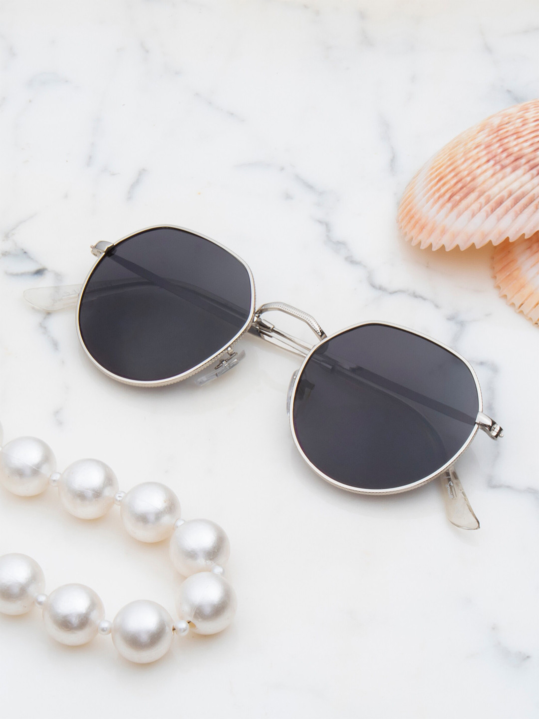 Ted Smith Unisex Round Sunglasses with Polarised Lens GEORGE_C11