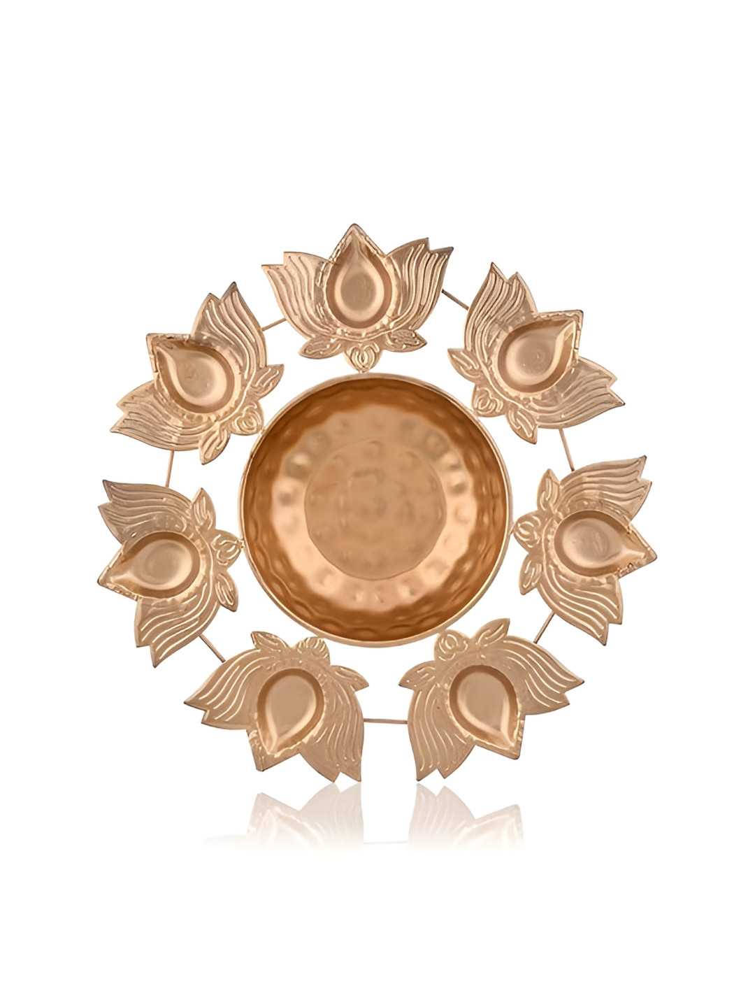 Aura Lotus Flower Diya Shaped Decorative Bowls