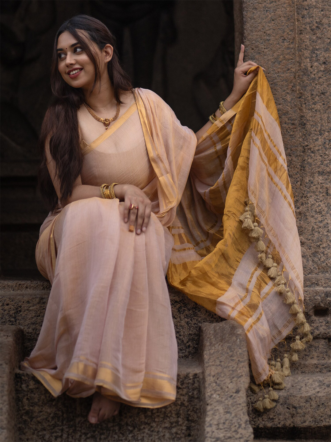 I LOVE SAREES Tissue Saree