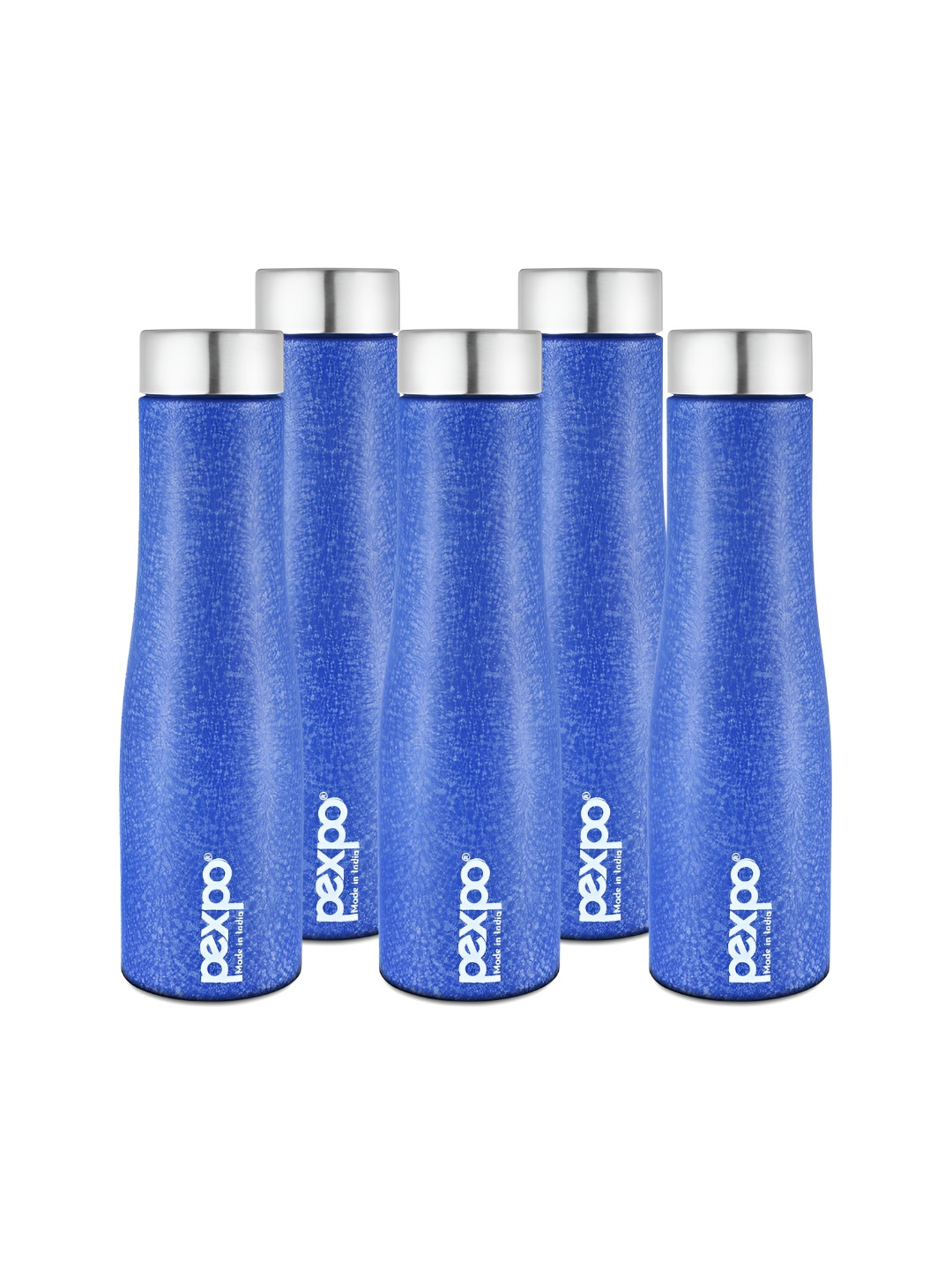 Pexpo Monaco Blue Stainless Steel Spill Proof 6 Piece Water Bottle - 1L
