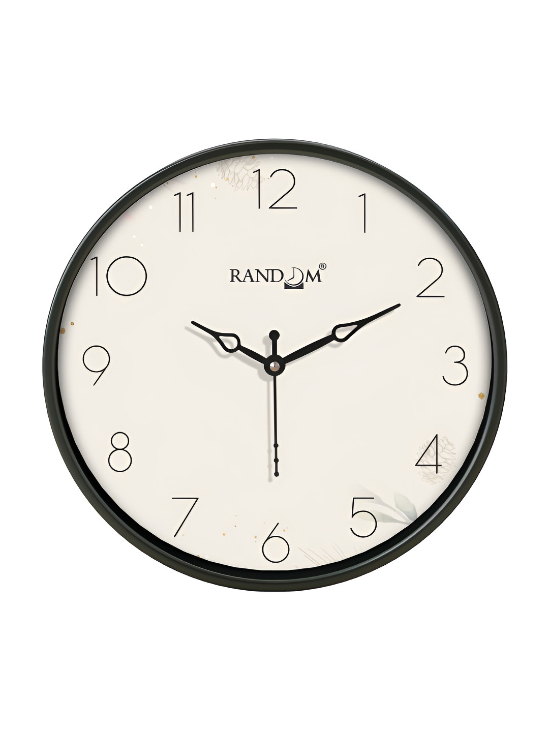 RANDOM Black & Off White Contemporary Wall Clock
