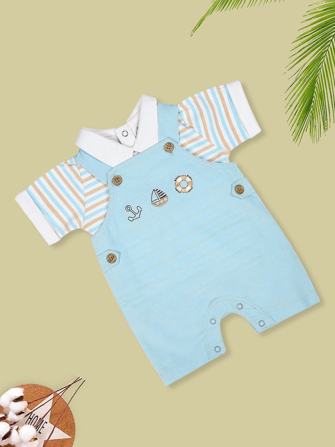 MeeMee Kids Dungarees With T-Shirt