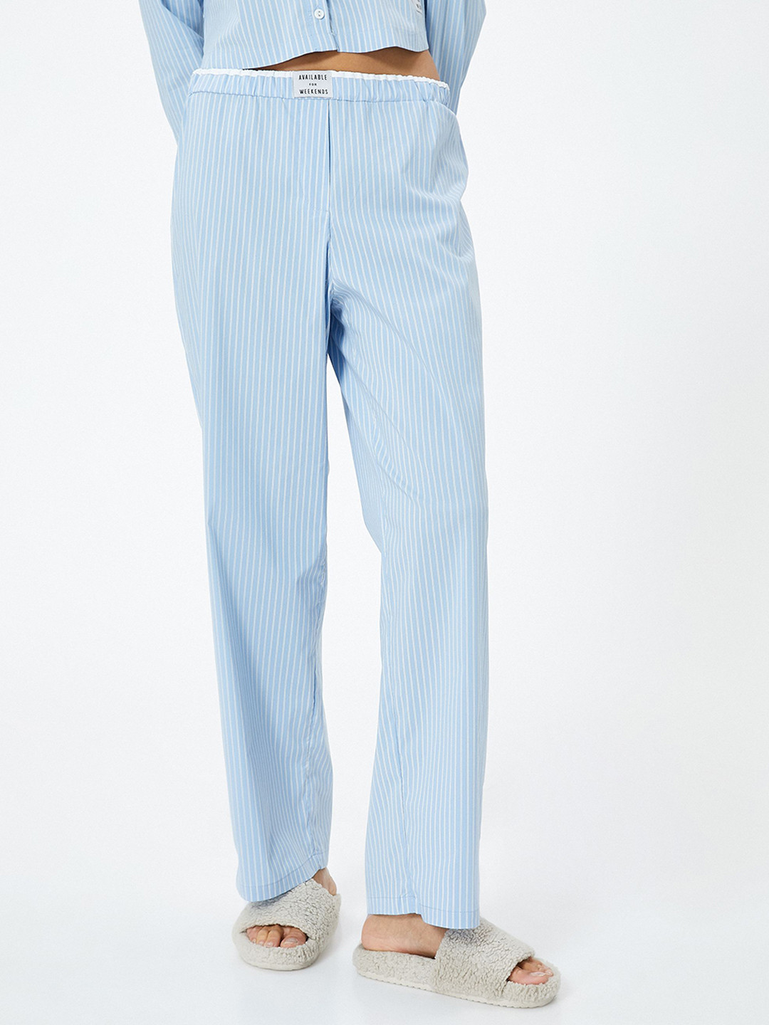 Koton Striped Long Sleeves Shirt With Pyjamas