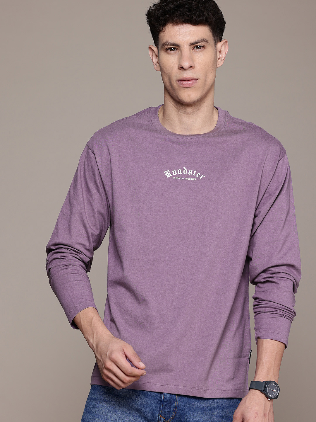 The Roadster Lifestyle Co. Relaxed Fit Pure Cotton T-shirt