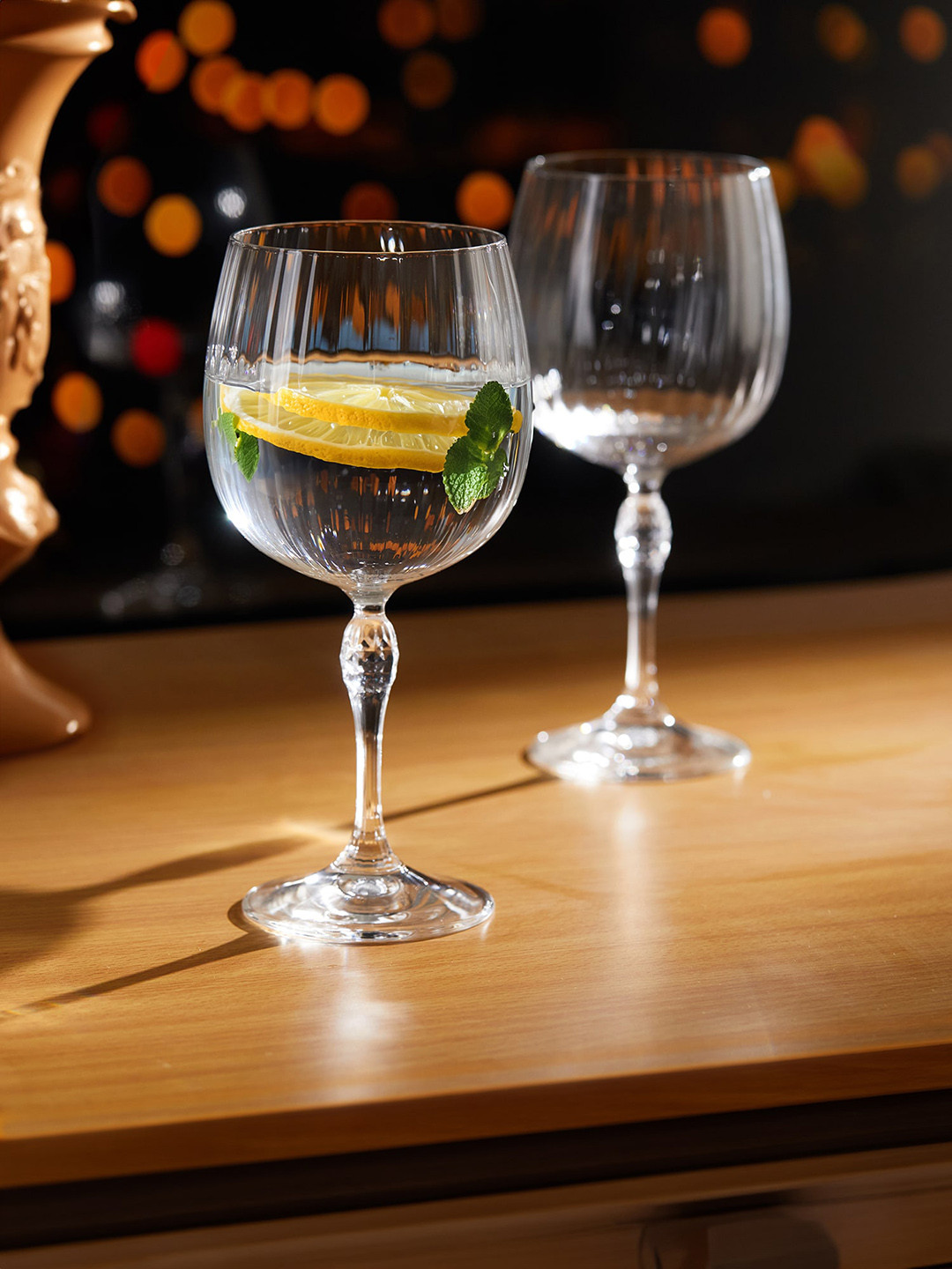 Troveas 2PcsTransparent Gin Glass 745ML