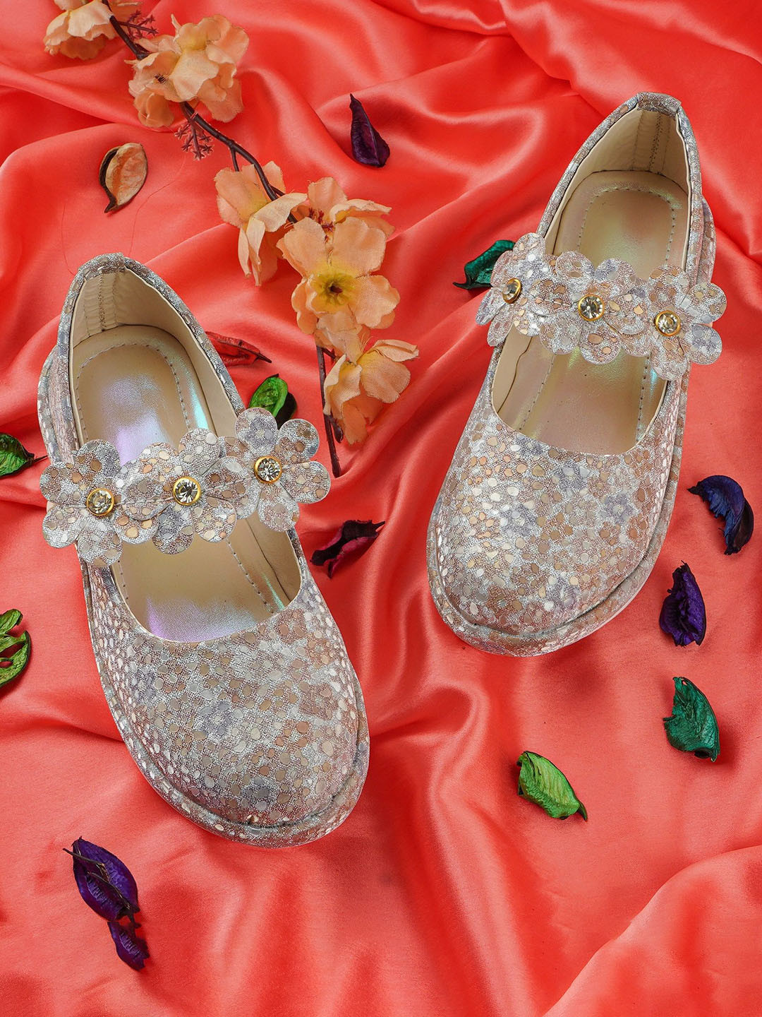 BAESD Girls Embellished Party Slip-On Mary Jane