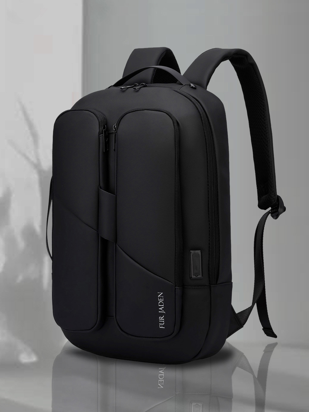 FUR JADEN Unisex Backpack with USB Charging Port