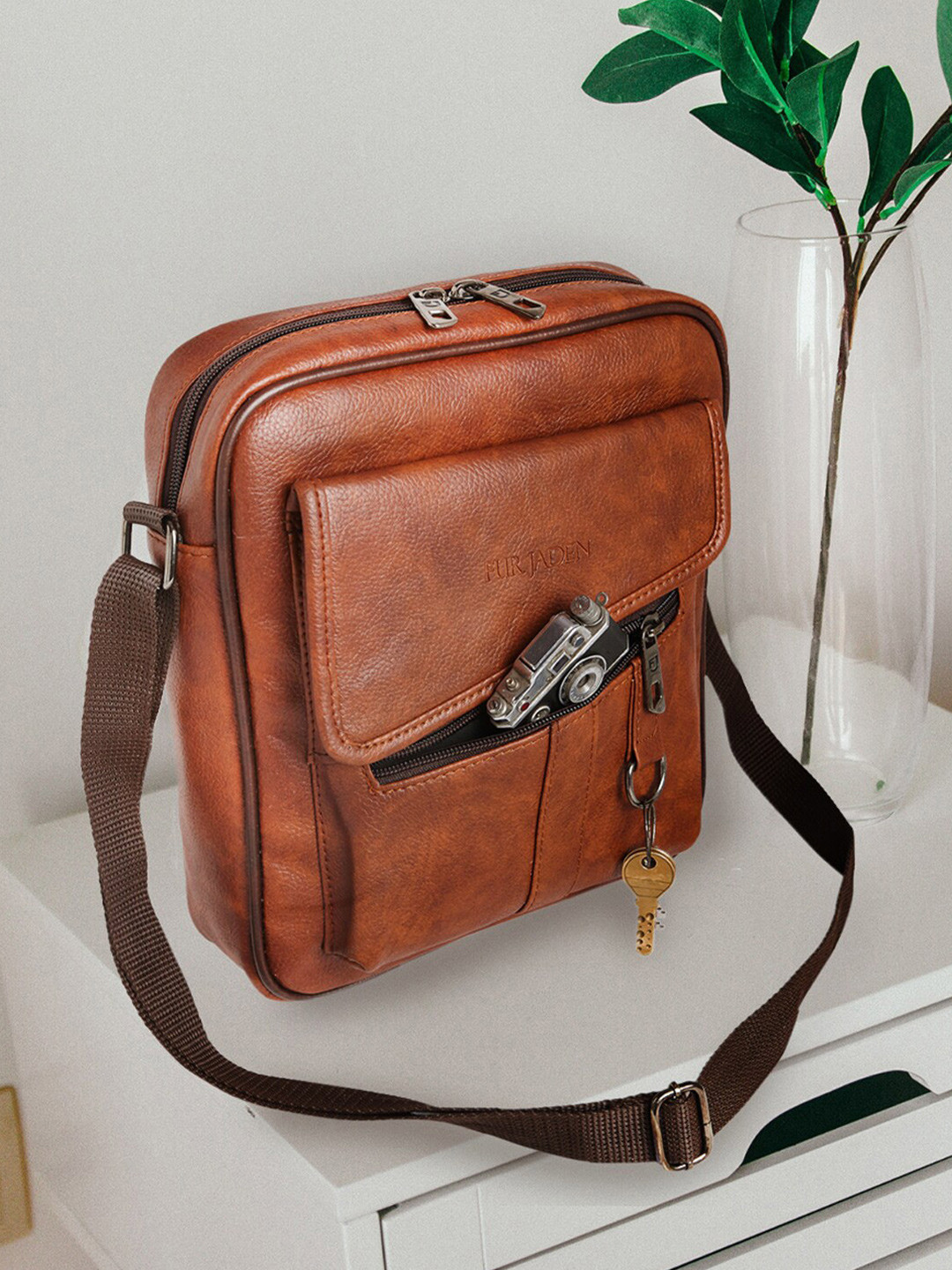 FUR JADEN Unisex Cross Body Messenger Bag