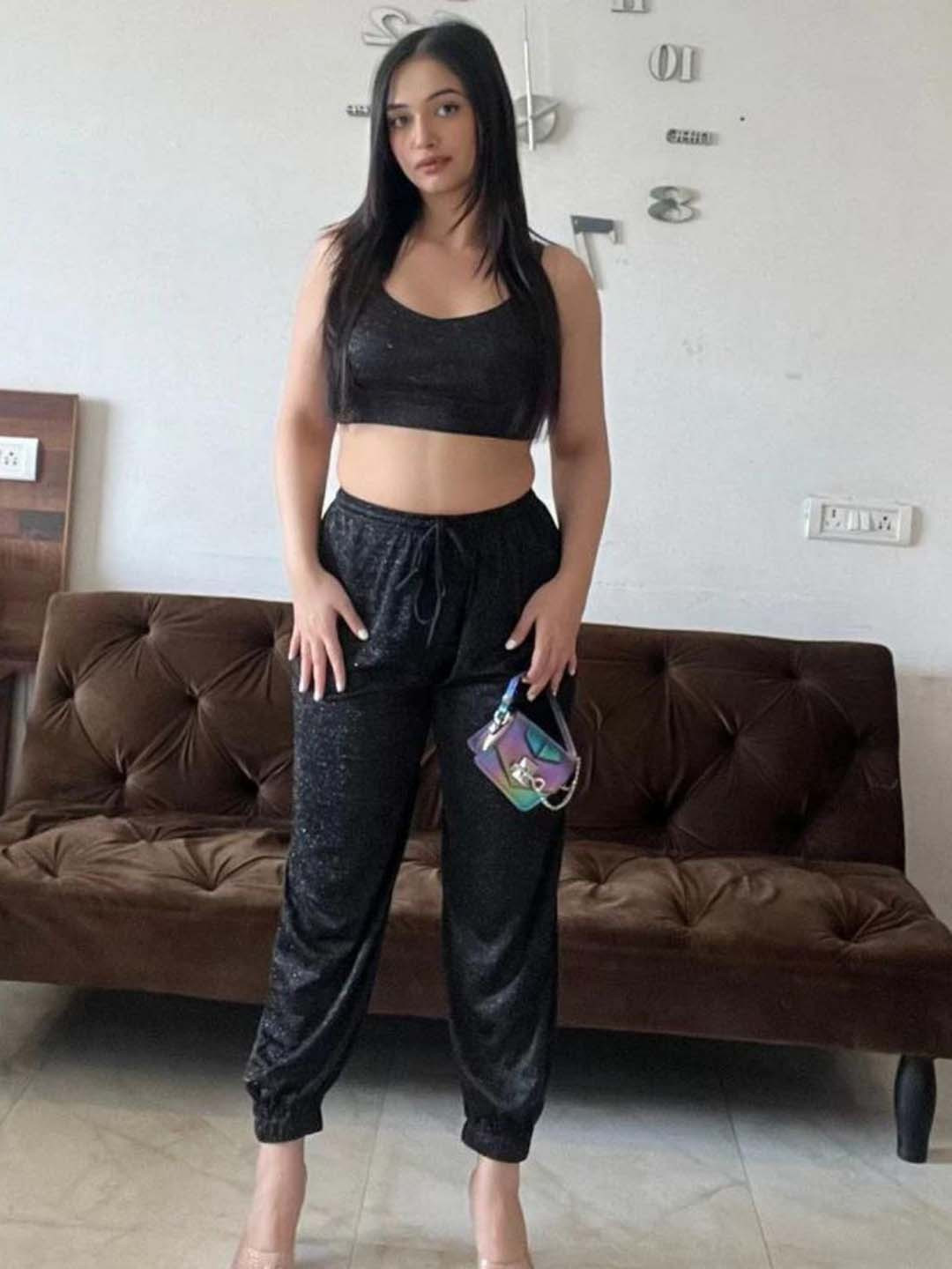 HEY MISSY Women Self-Design Top With Cuff Joggers Co-Ords