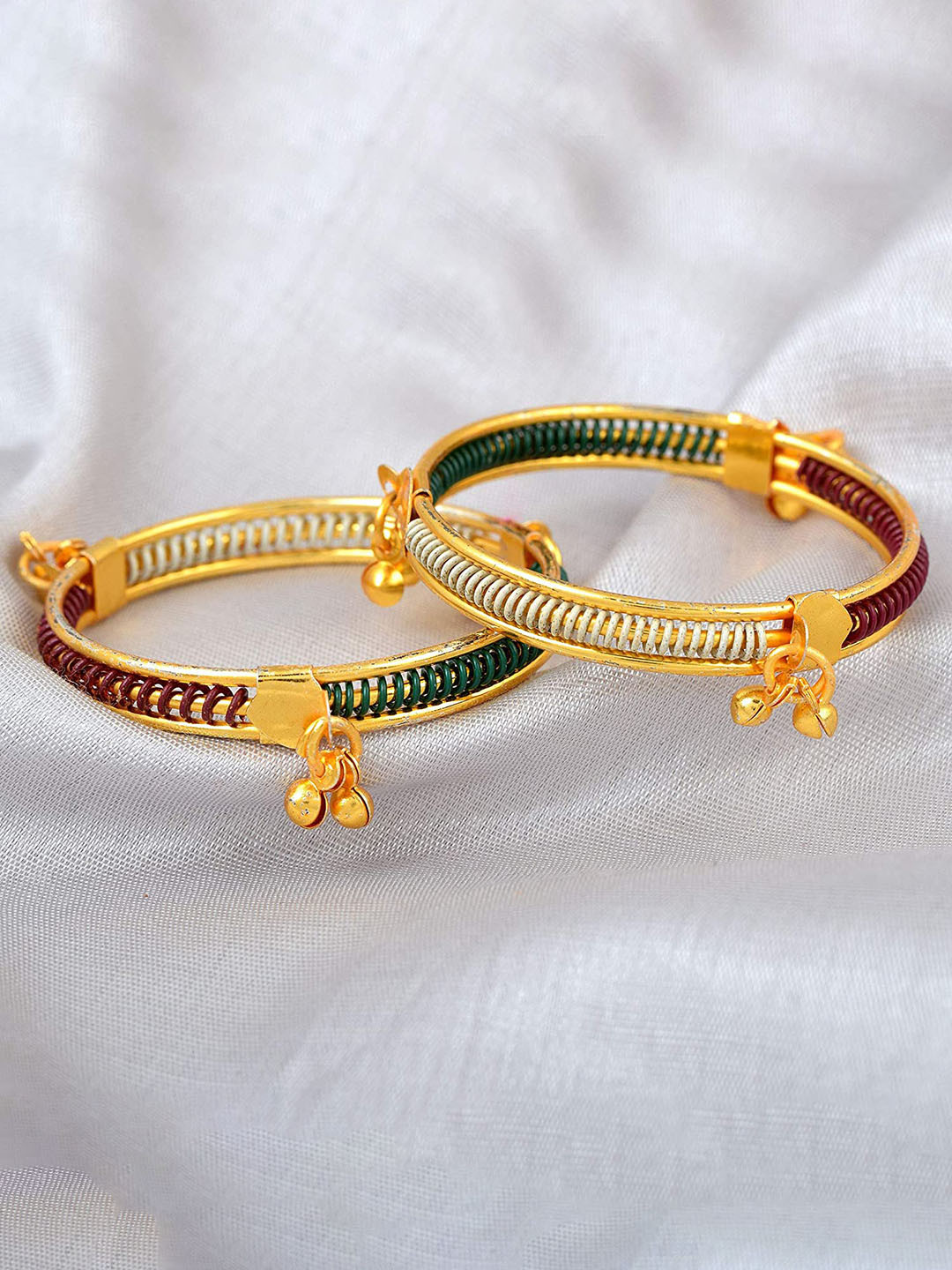 BAESD Infants Gold-Plated Spiral Bangles