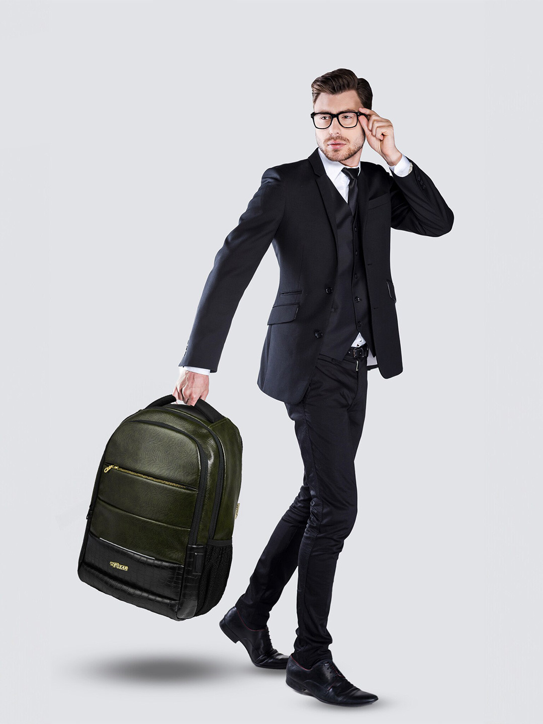 F Gear Unisex Brand Logo Backpack With USB Charging Port