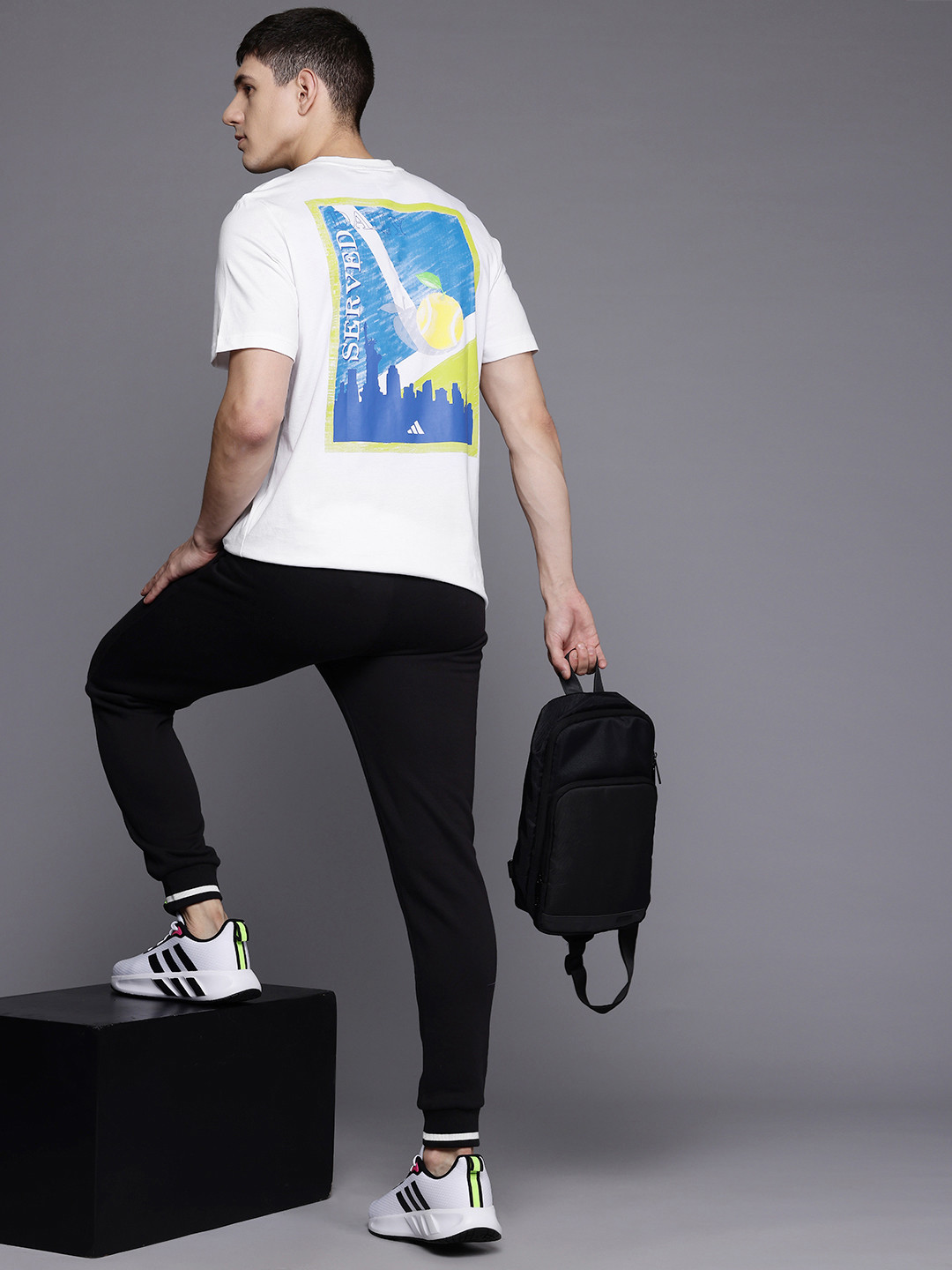 ADIDAS Graphic Printed Pure Cotton T-shirt