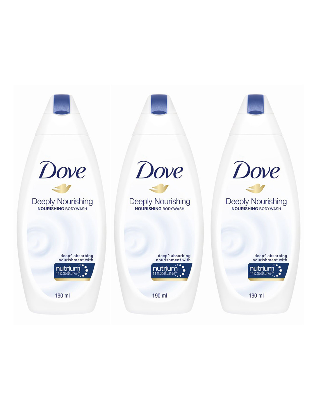 Dove Set of 3 Deeply Nourishing Body Wash - 190ml each